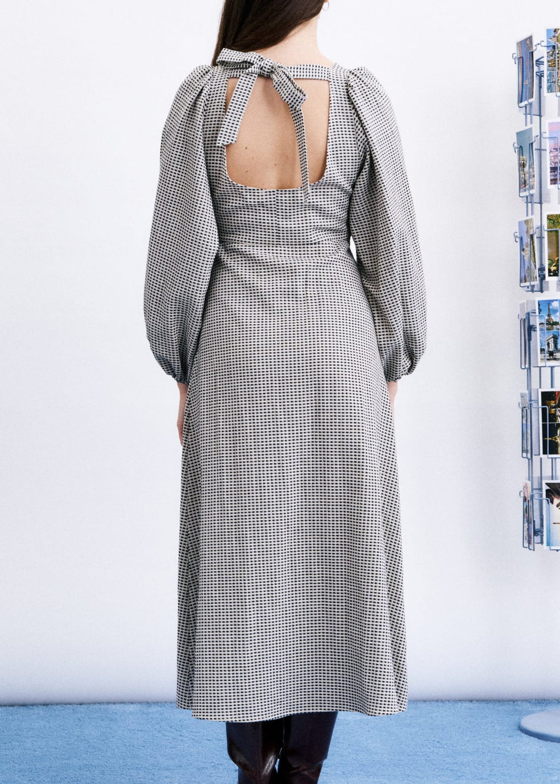 PAVEY LONGSLEEVE MIDI DRESS