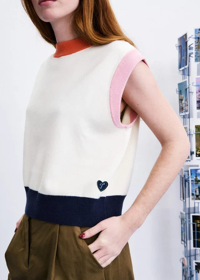 MICKLE SLEEVELESS SWEATER VEST