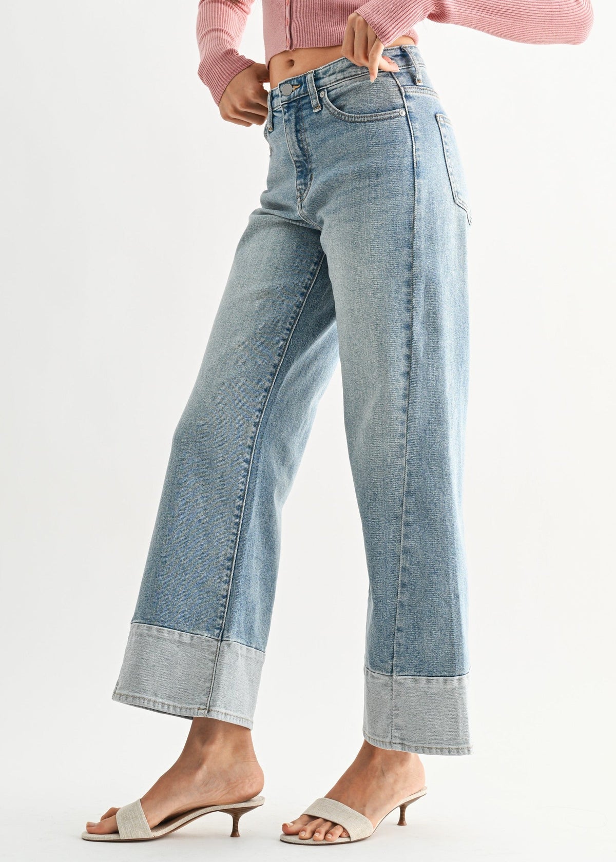KYLIE TWO TONED JEANS