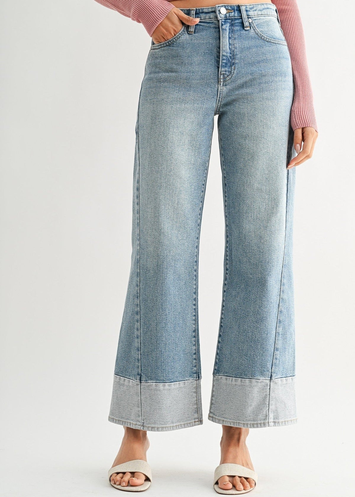 KYLIE TWO TONED JEANS