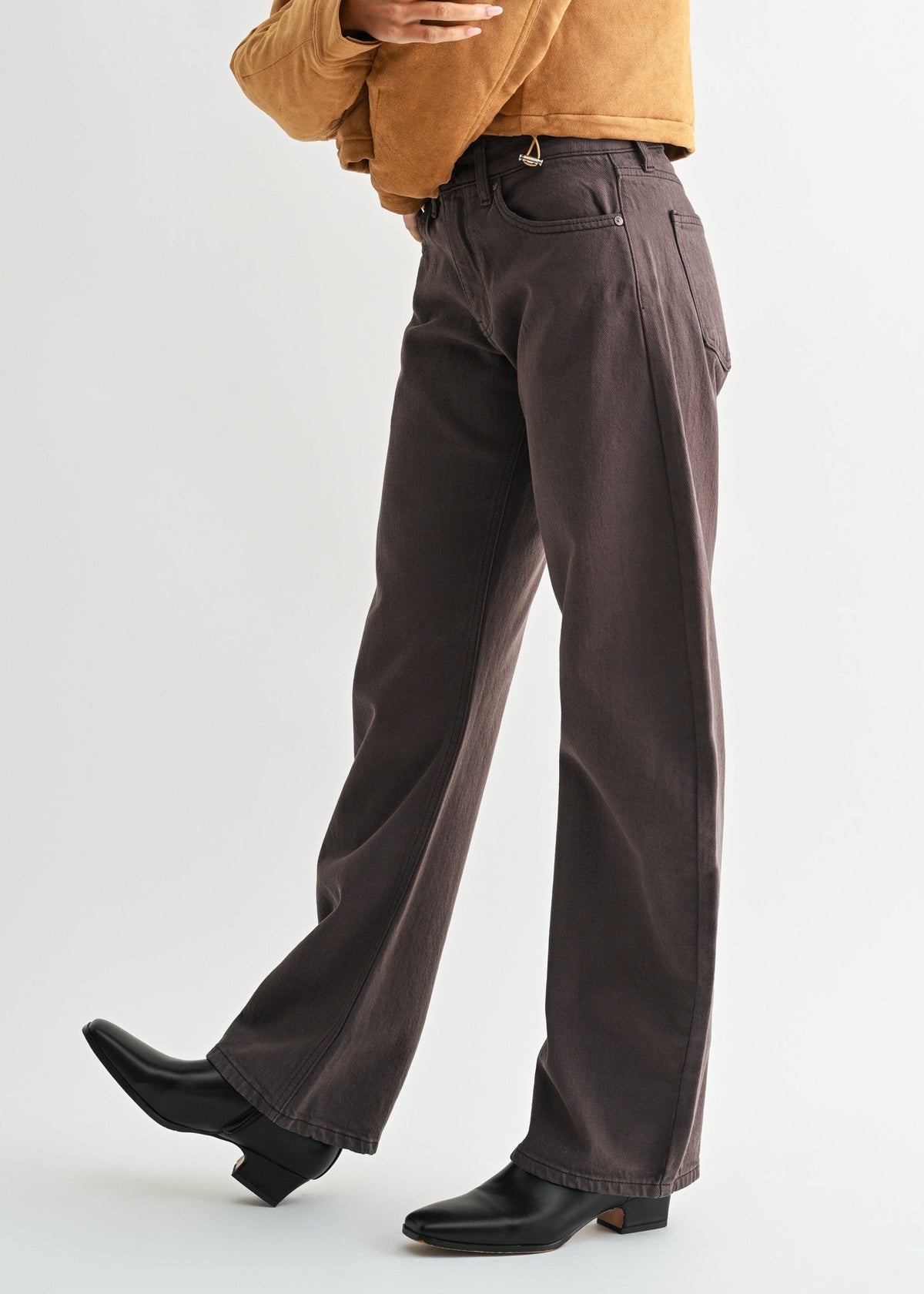 NATALIA CHOCOLATE BARREL JEANS