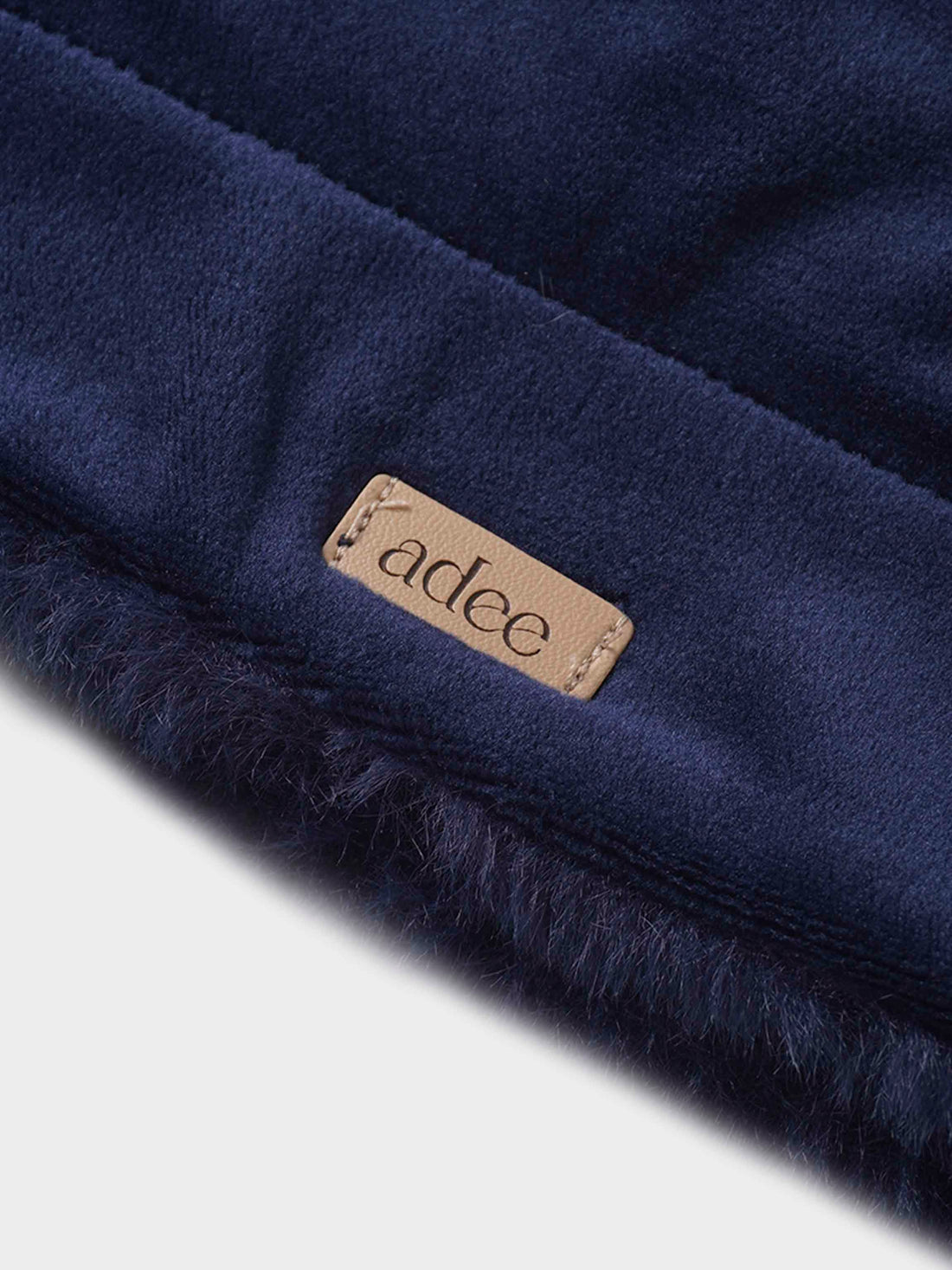 Plush Velour Blanket - Navy