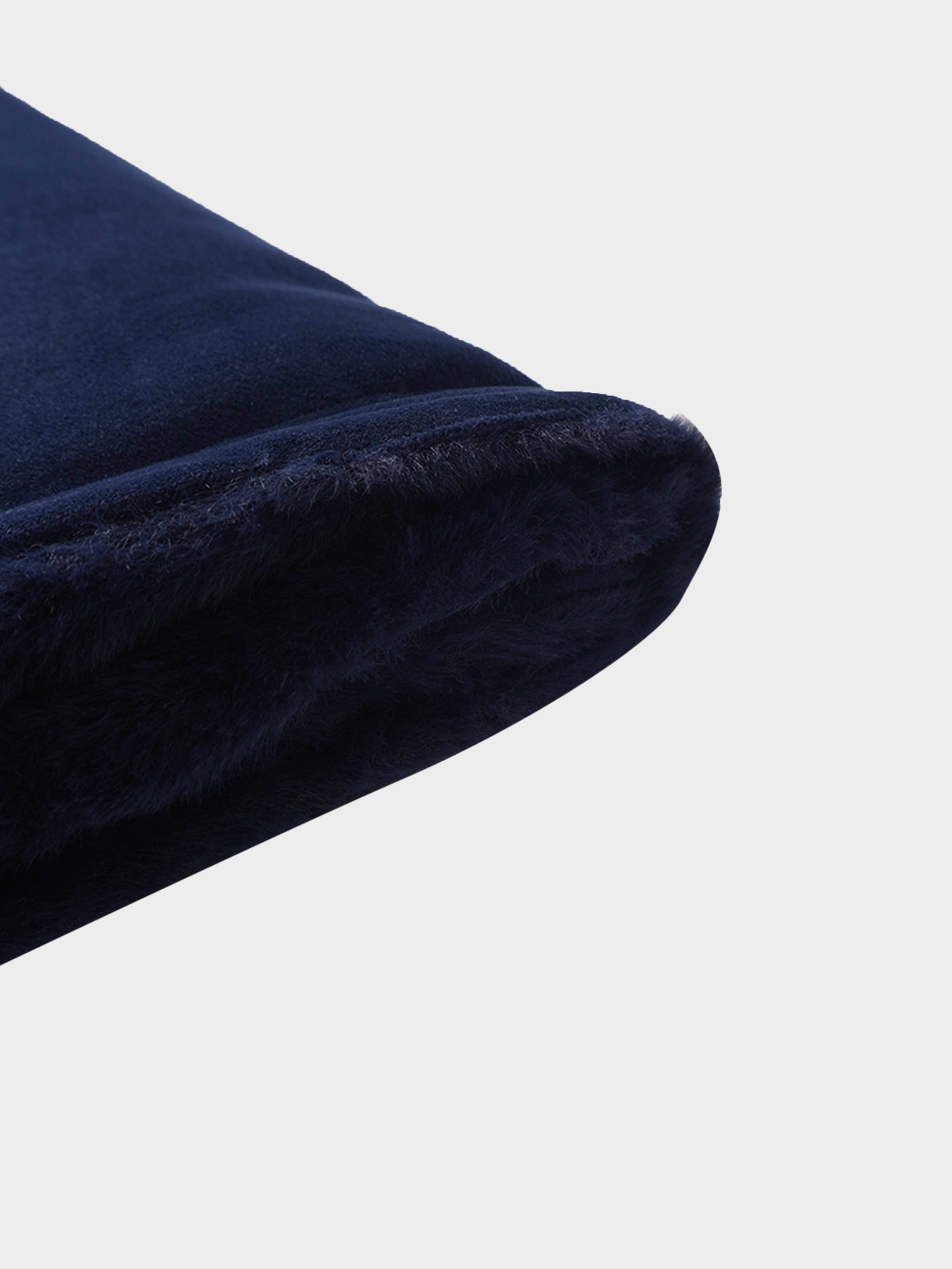 Plush Velour Blanket - Navy