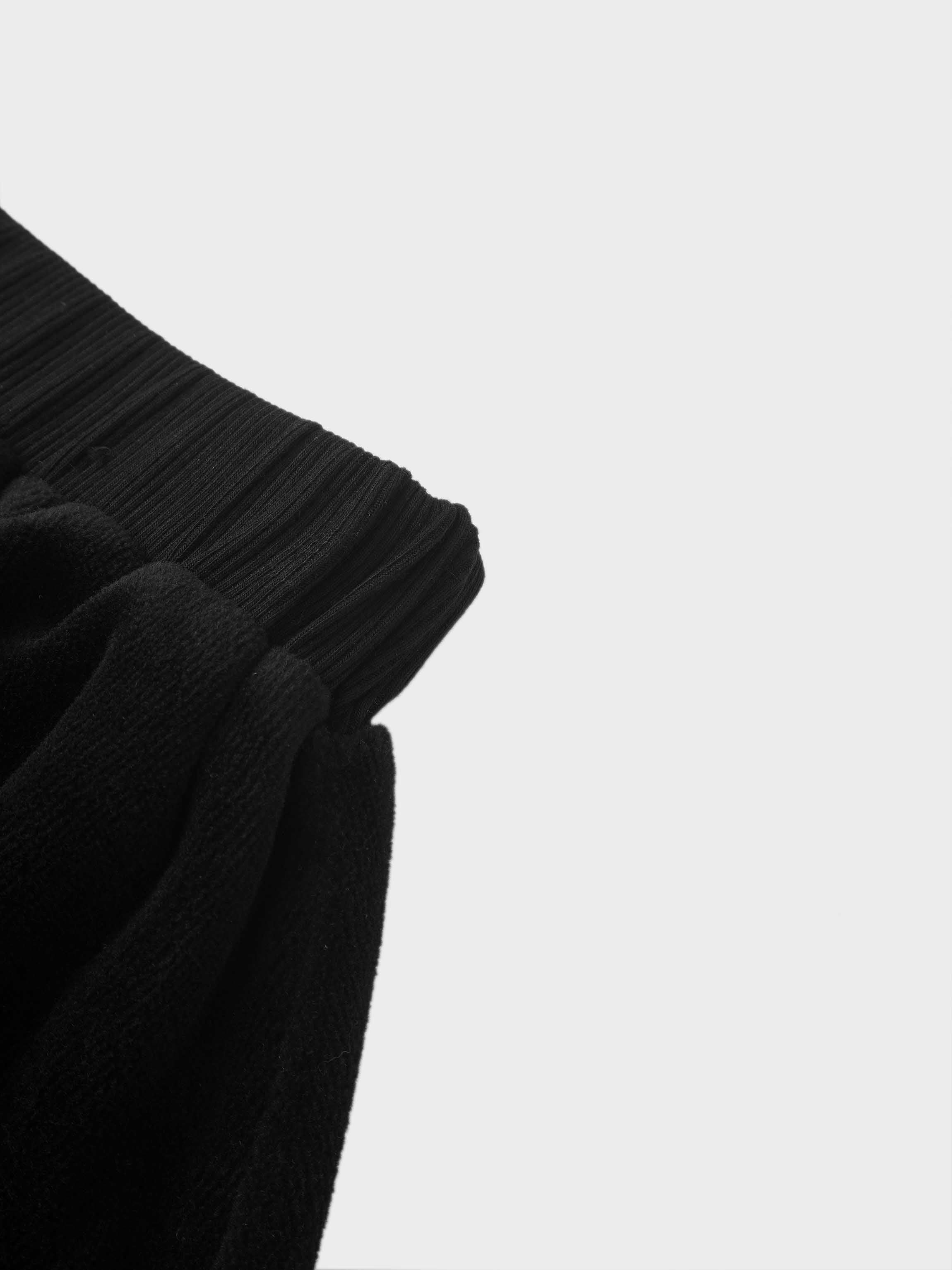 Velour Circle Skirt - Black