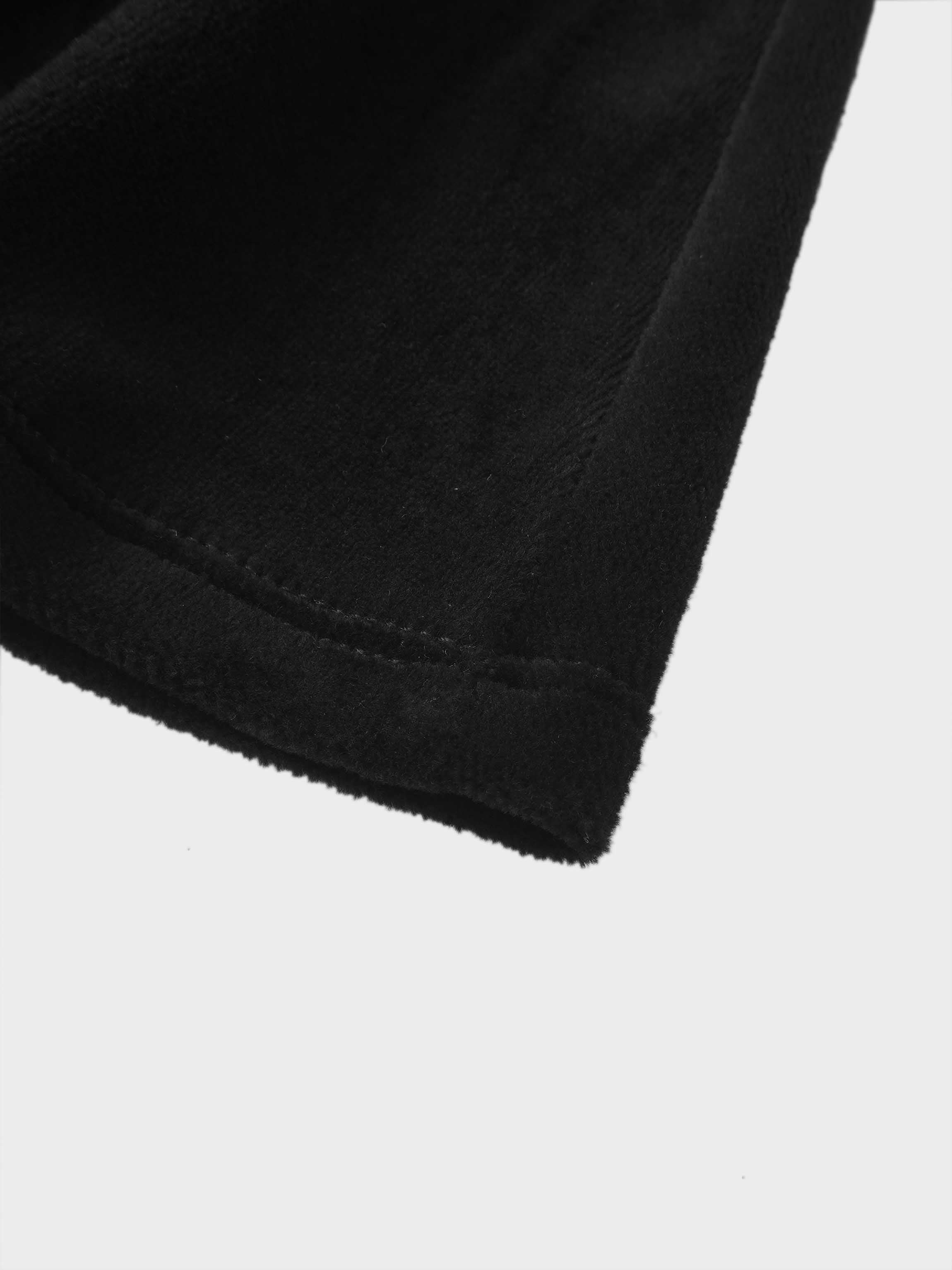 Velour Circle Skirt - Black
