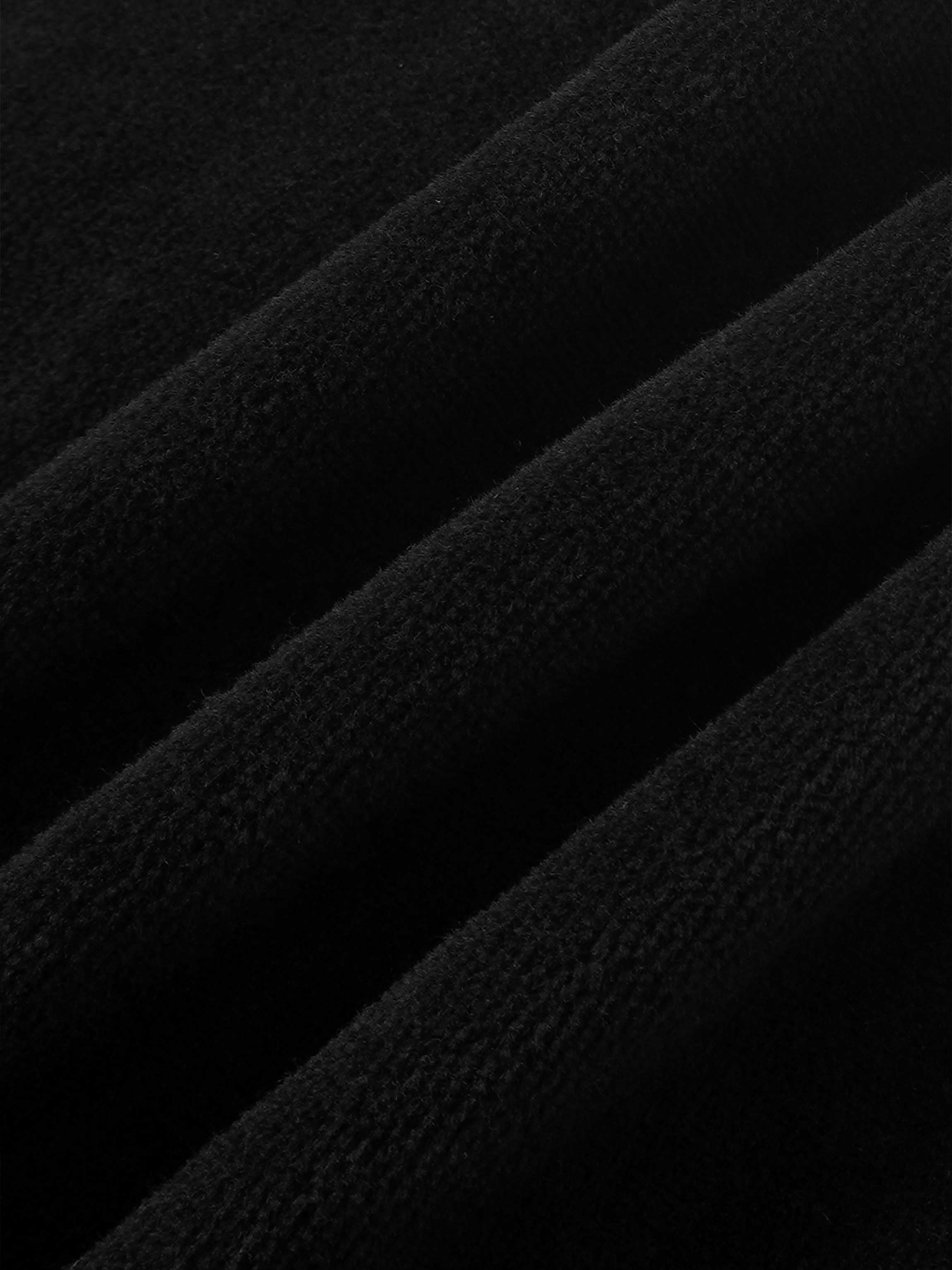 Velour Circle Skirt - Black