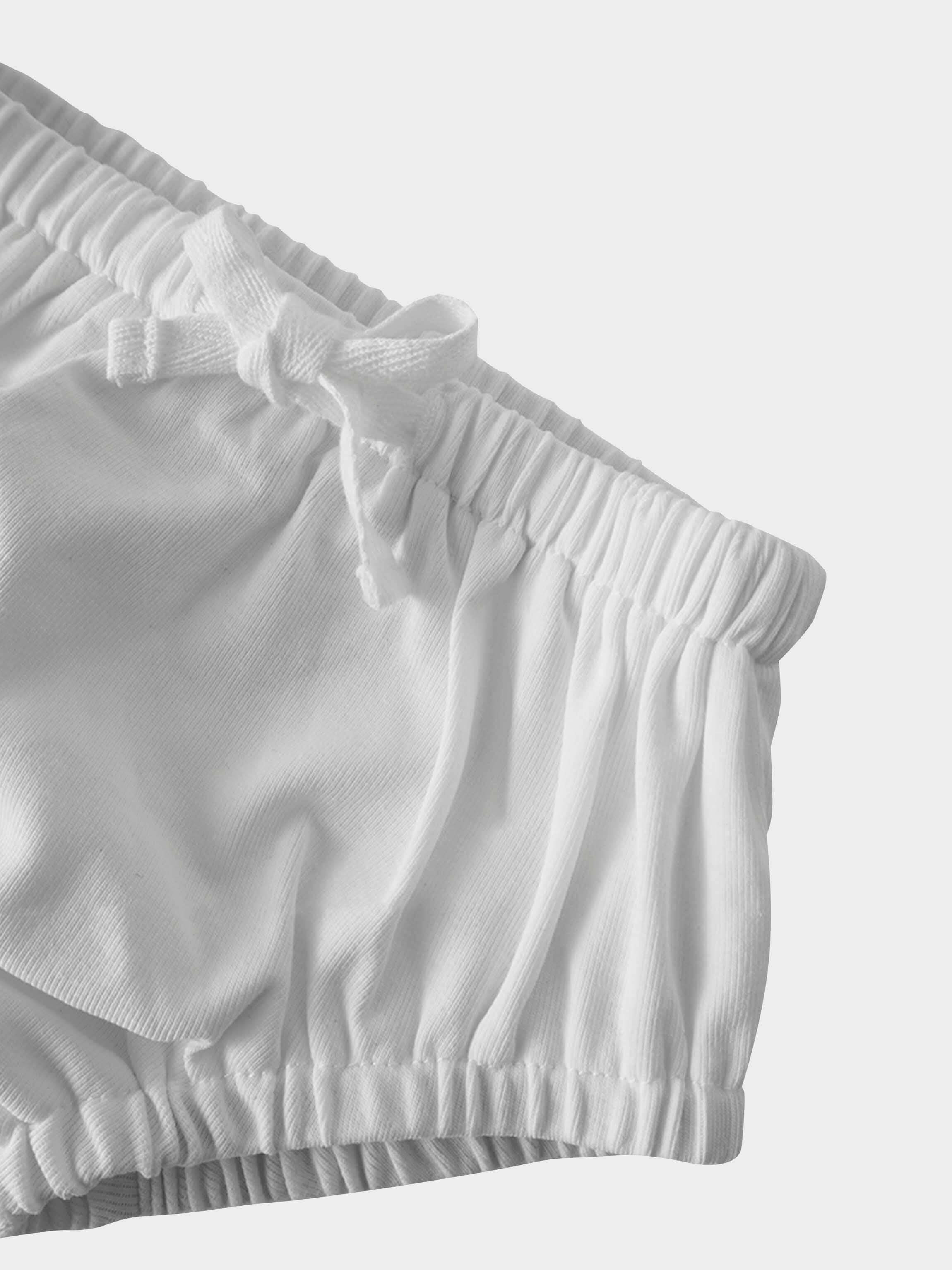 Draw String Bloomer-White