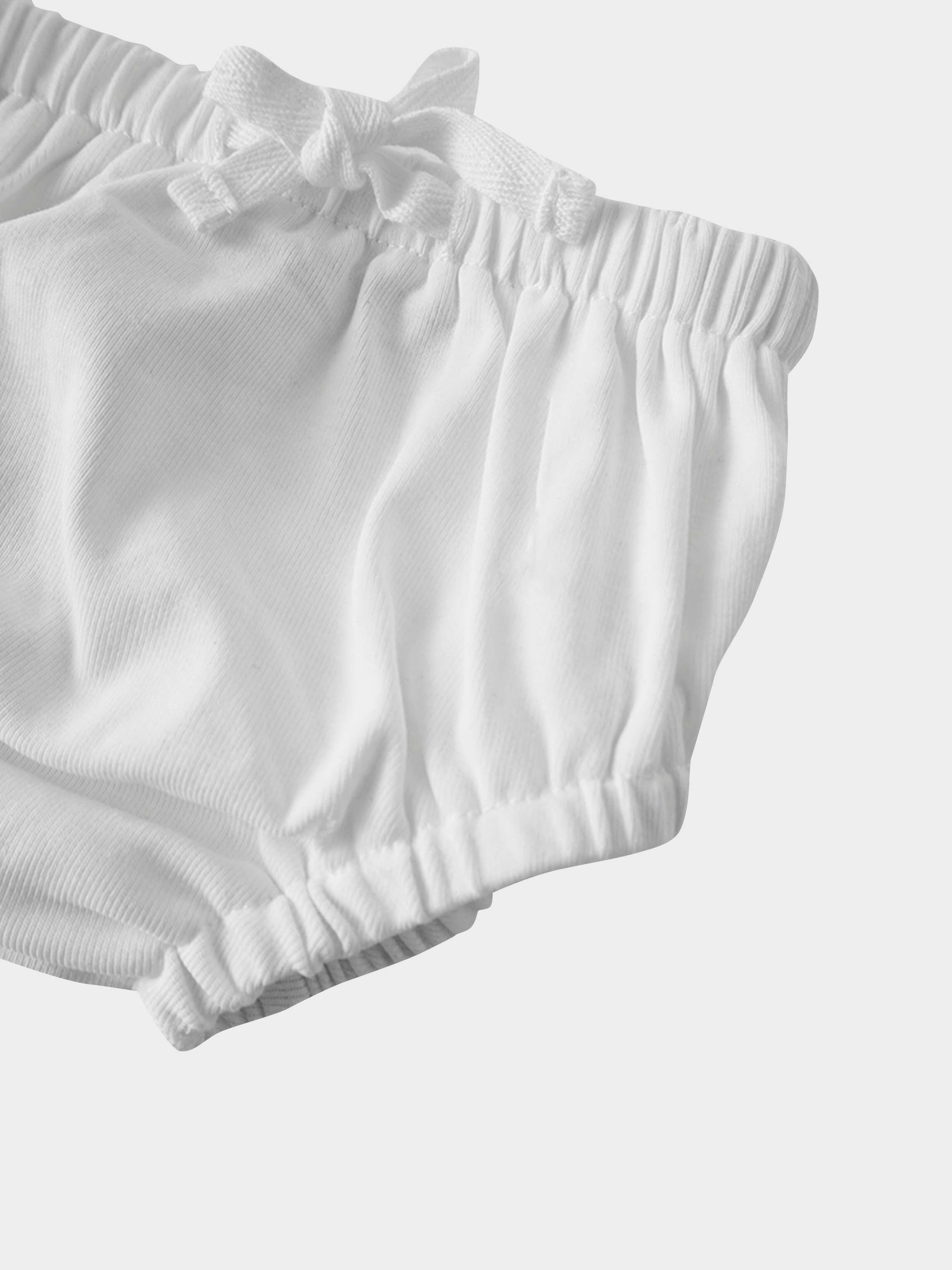 Draw String Bloomer-White