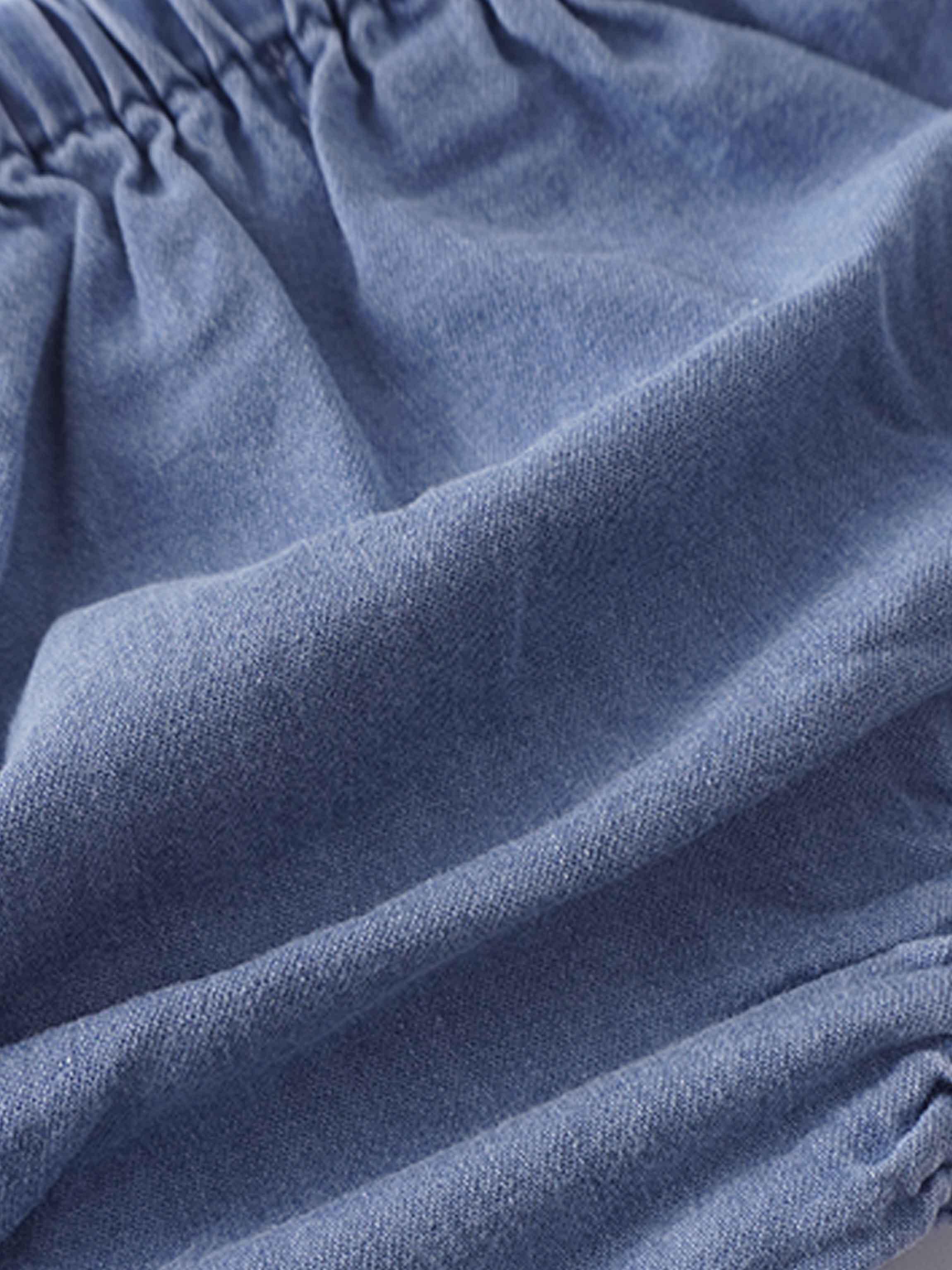 Draw String Bloomer-Light Denim