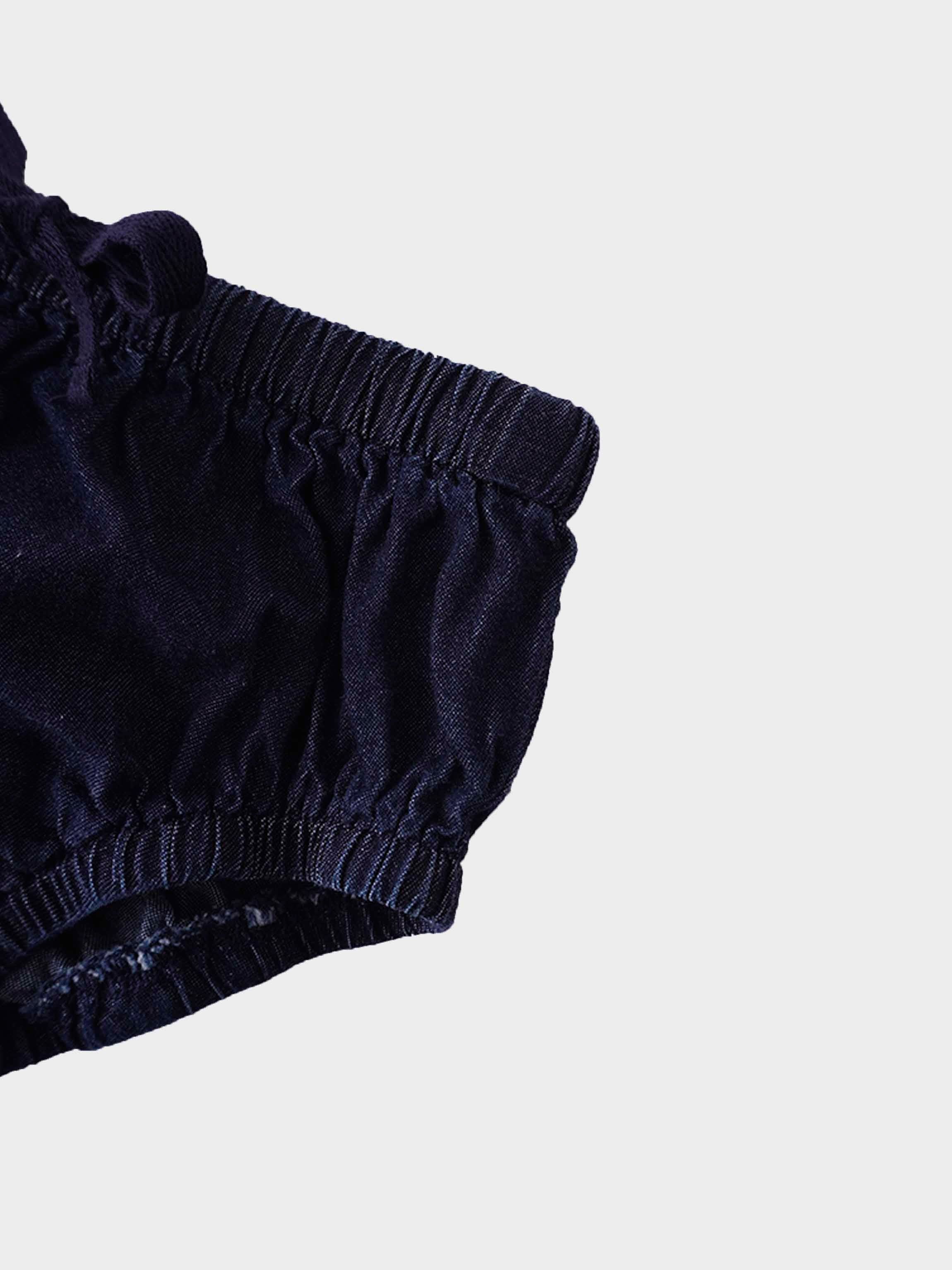 Draw String Bloomer-Dark Denim