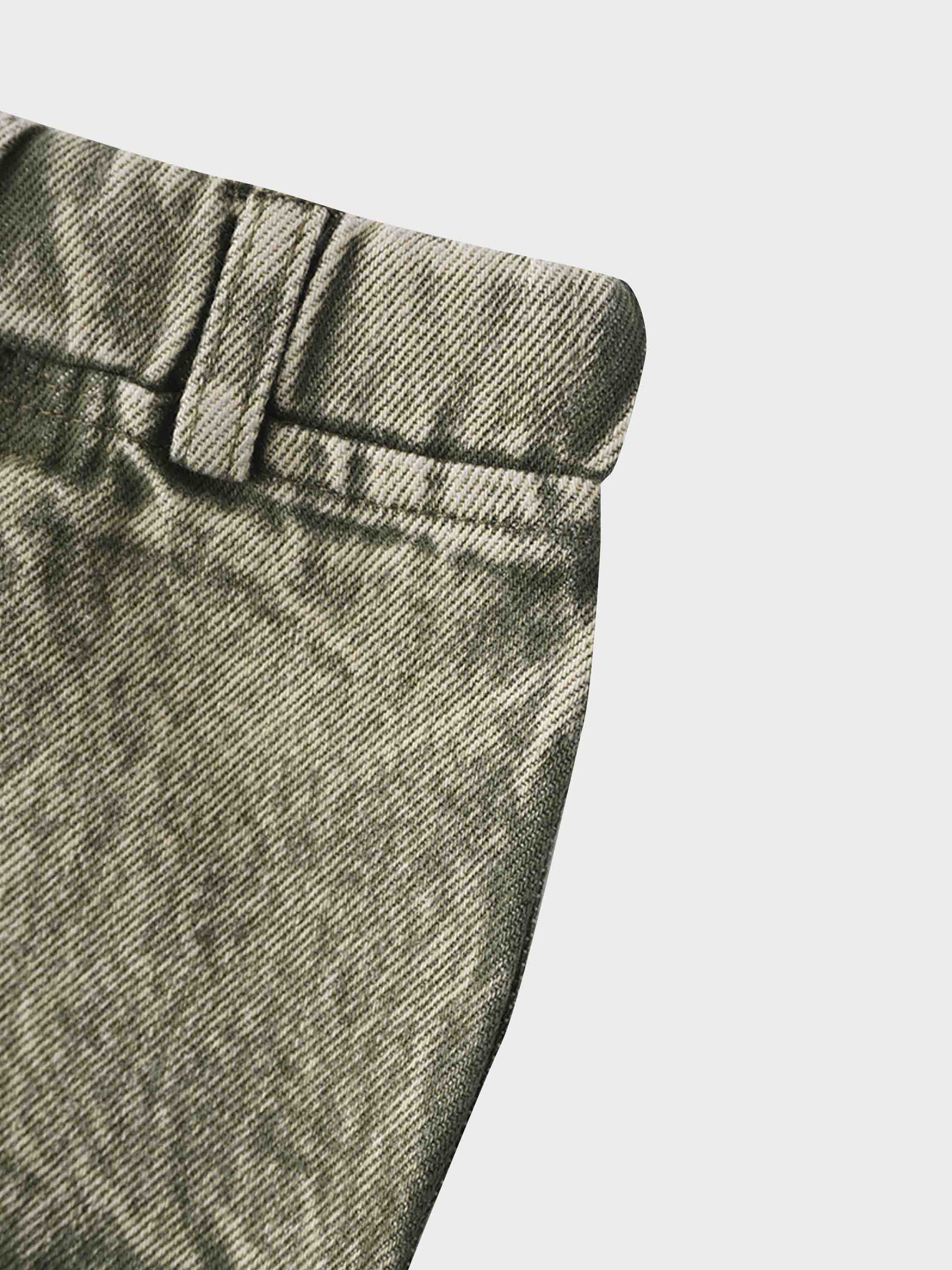 Denim Shorts -  Green Denim