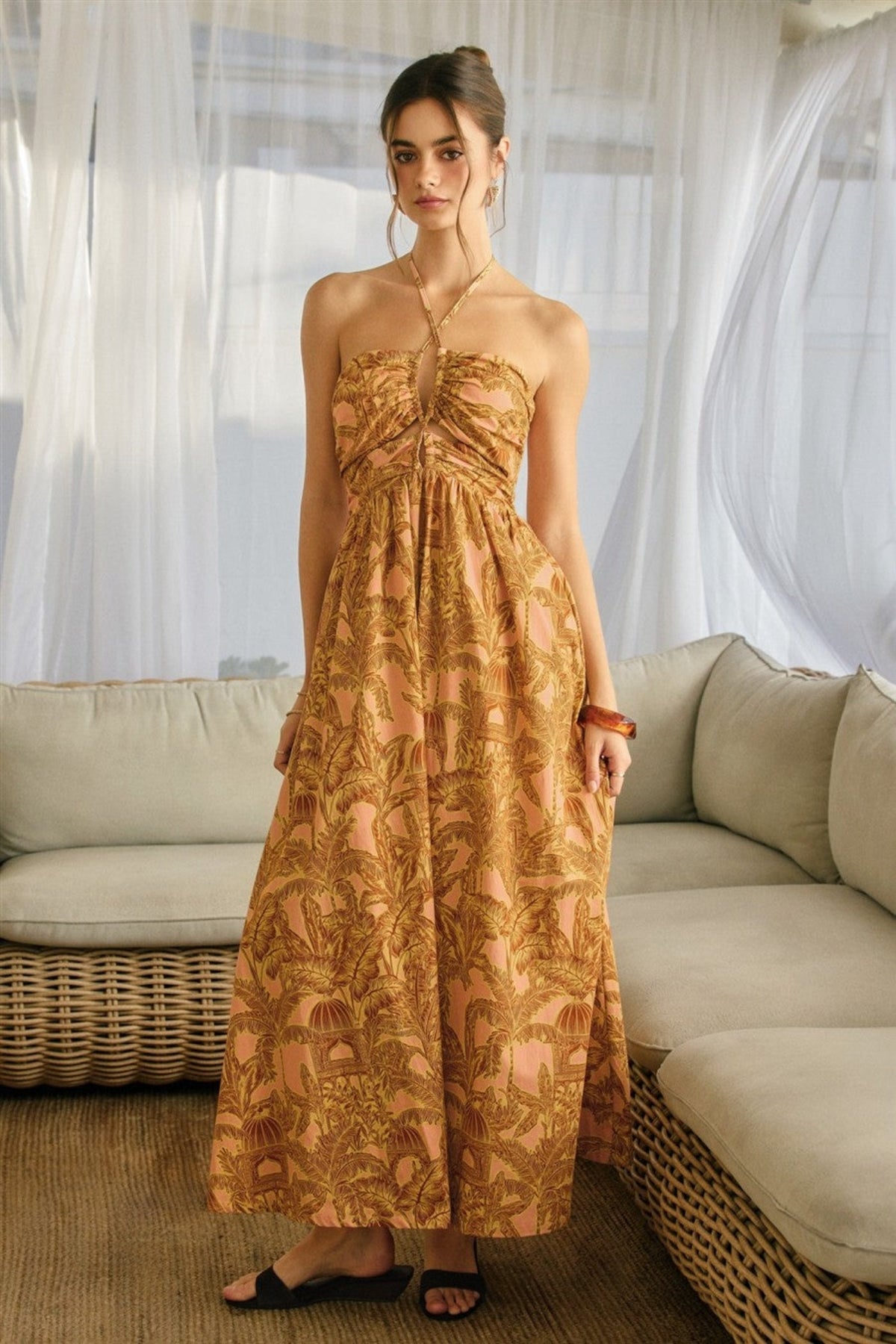 JILLIAN HALTER MAXI DRESS