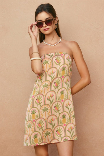 MALLORY STRAPLESS MINI DRESS