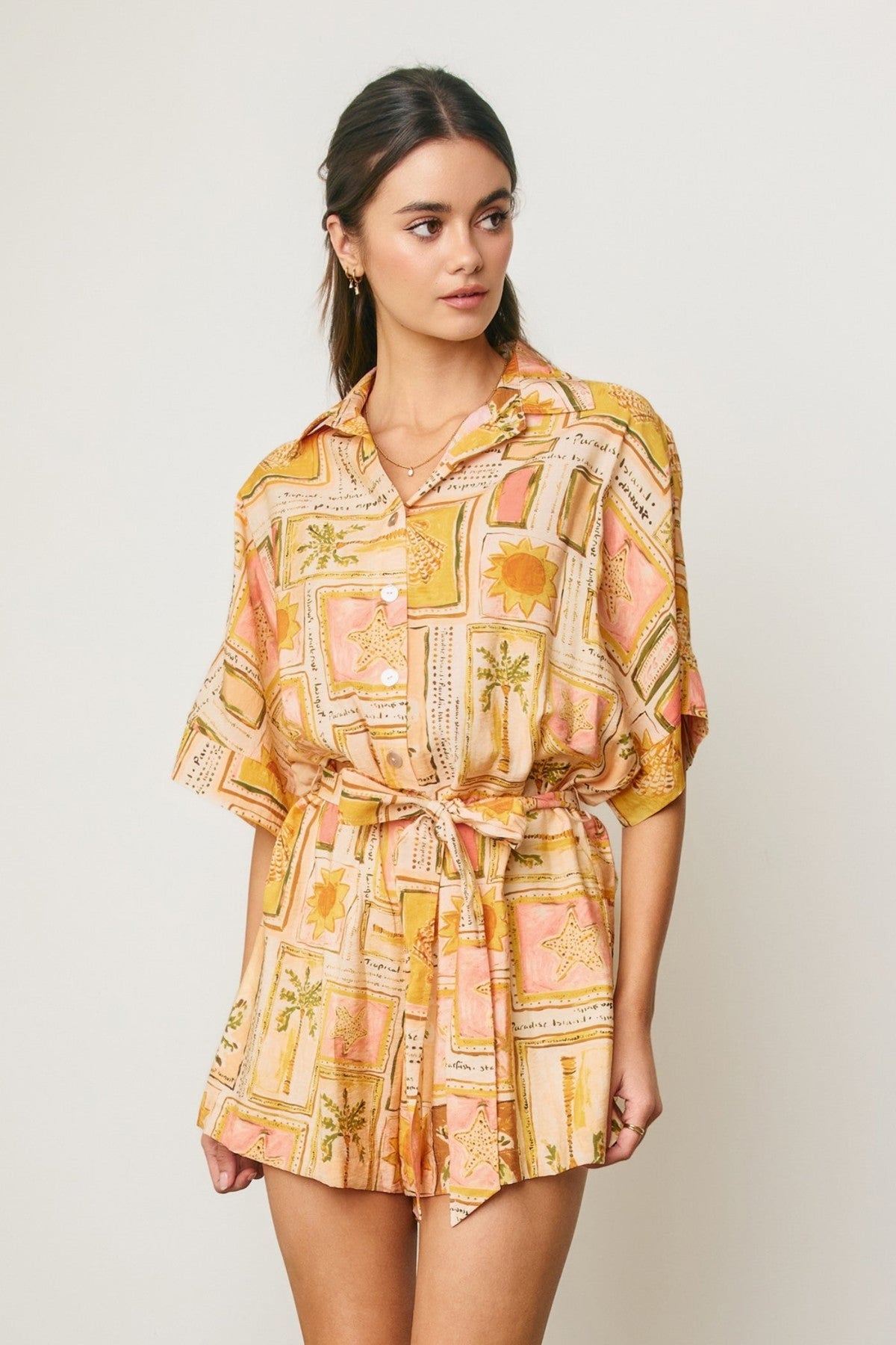 SANDI SHORT SLEEVE ROMPER