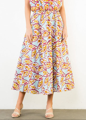 ANYA FLOWY MIDI SKIRT