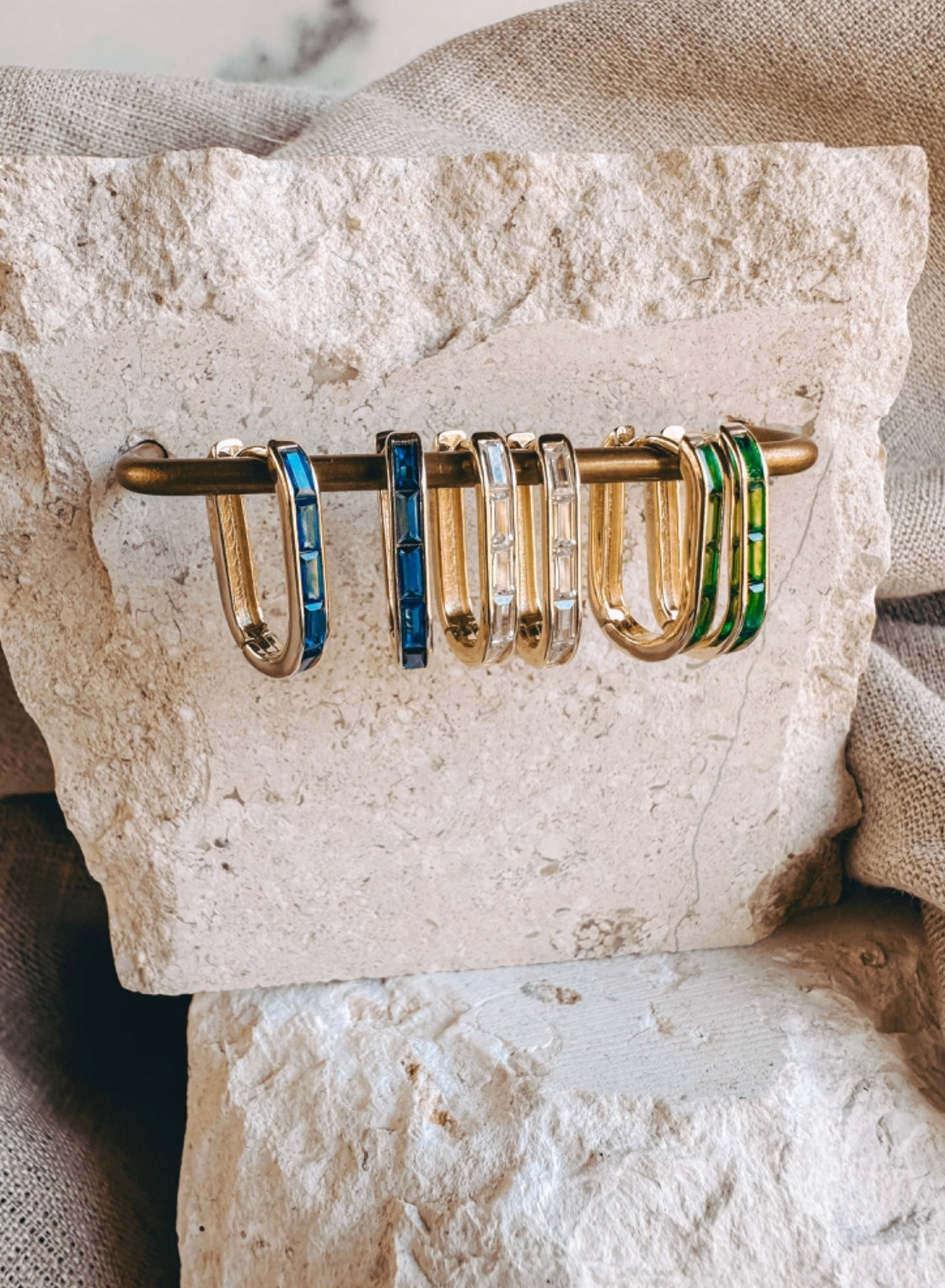 Large Baguette Hoops