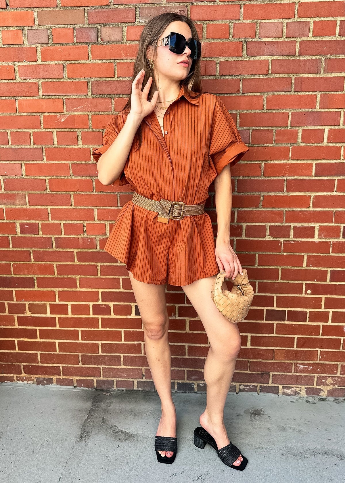 ELLIE SHORT SLEEVE ROMPER