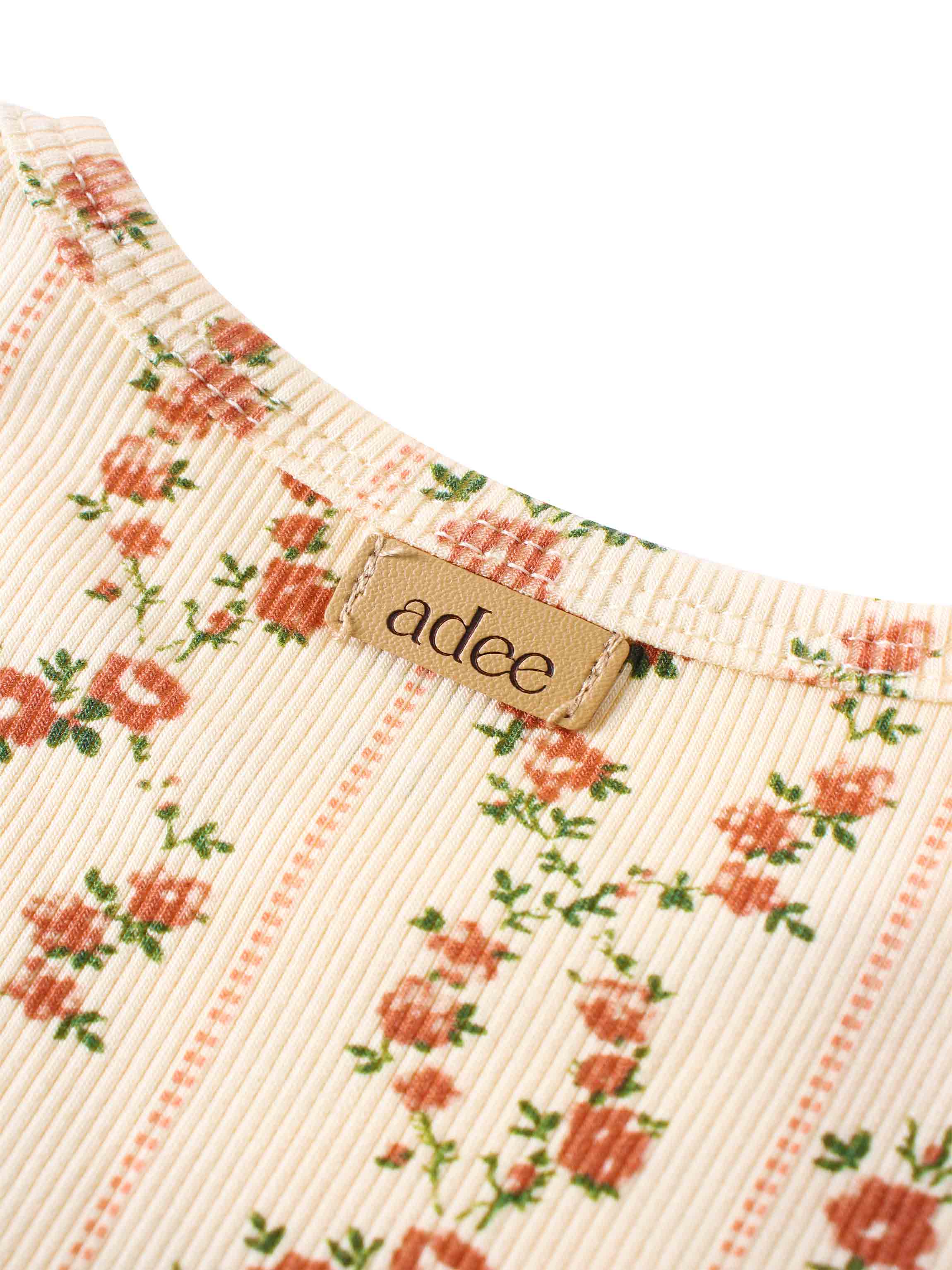Floral cascade Short sleeve shirt & skirt