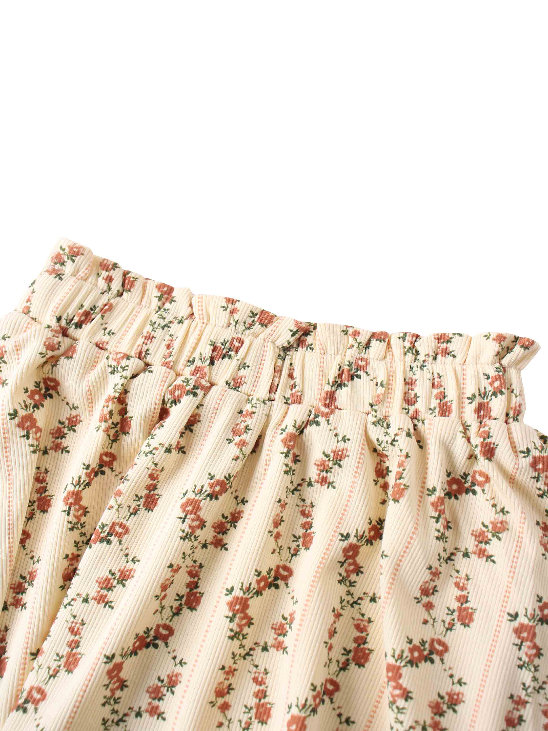 Floral cascade Short sleeve shirt & skirt