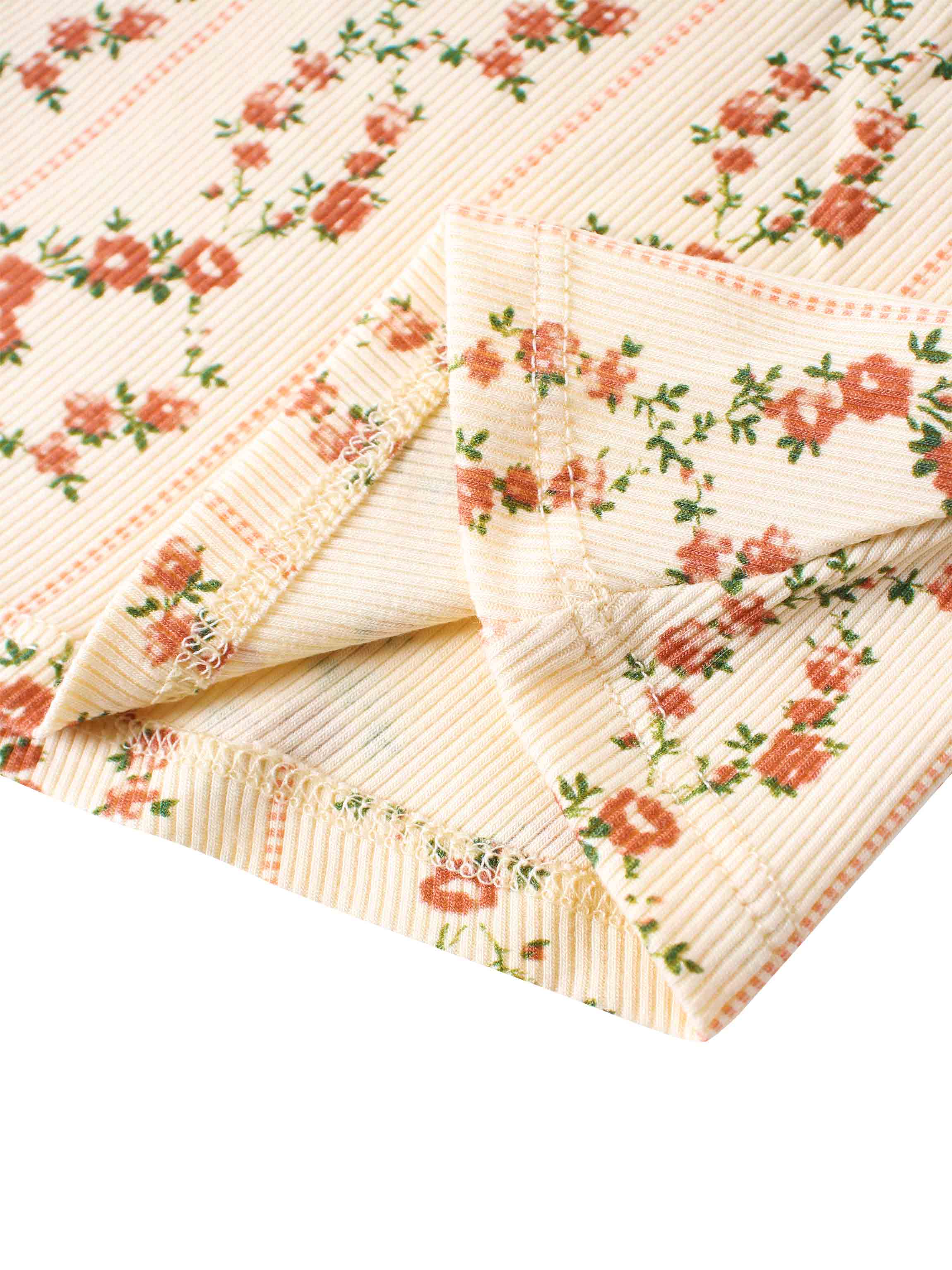 Floral cascade Short sleeve shirt & skirt