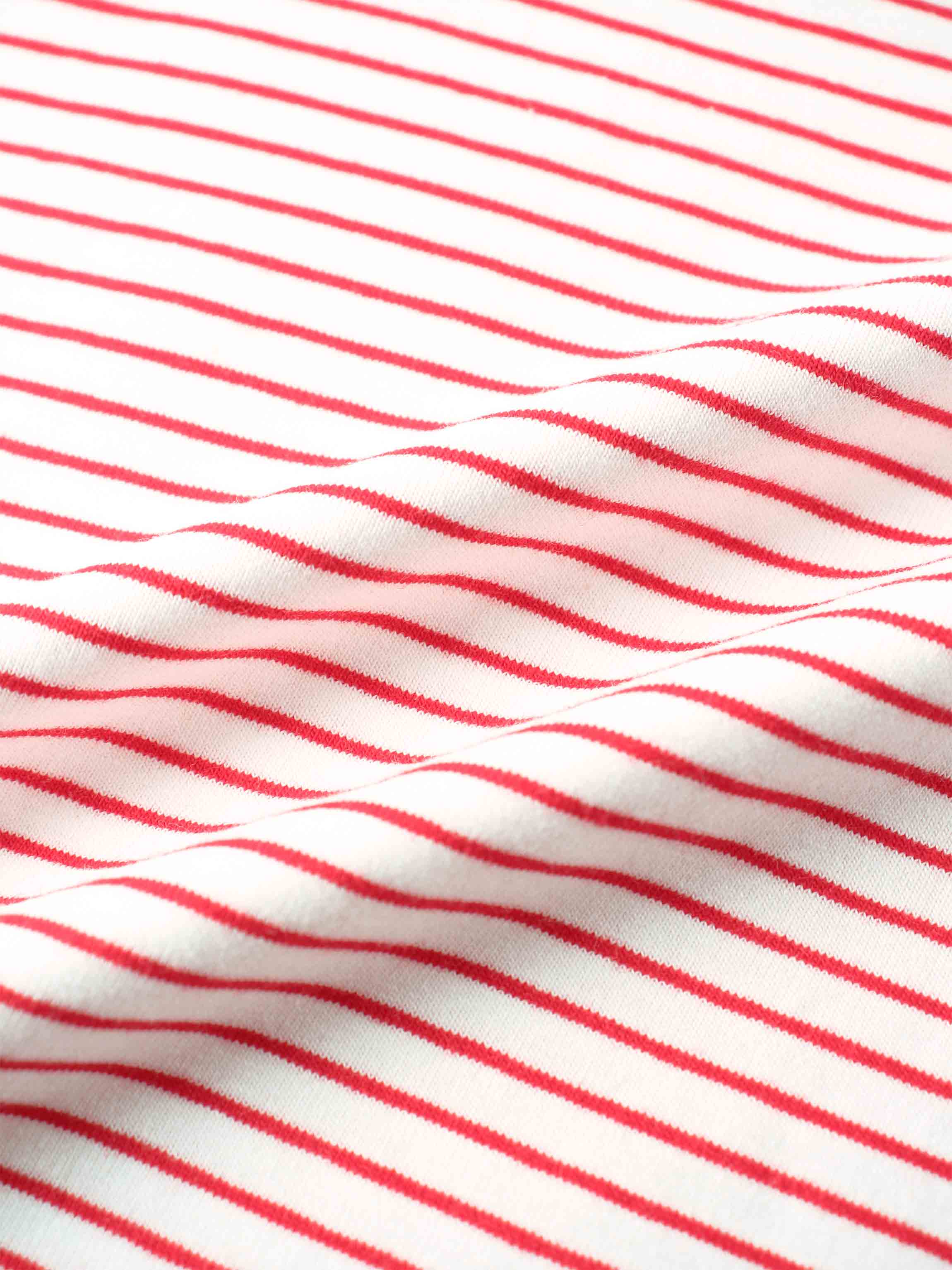 Pink & White Striped Short  Sleeve T-Shirt