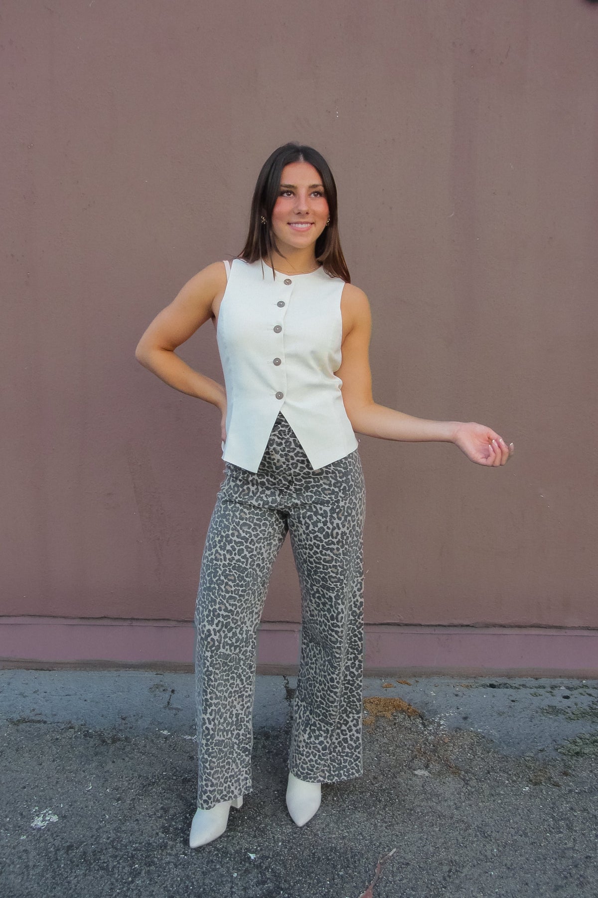 Leopard Print Denim Jeans RESTOCK!