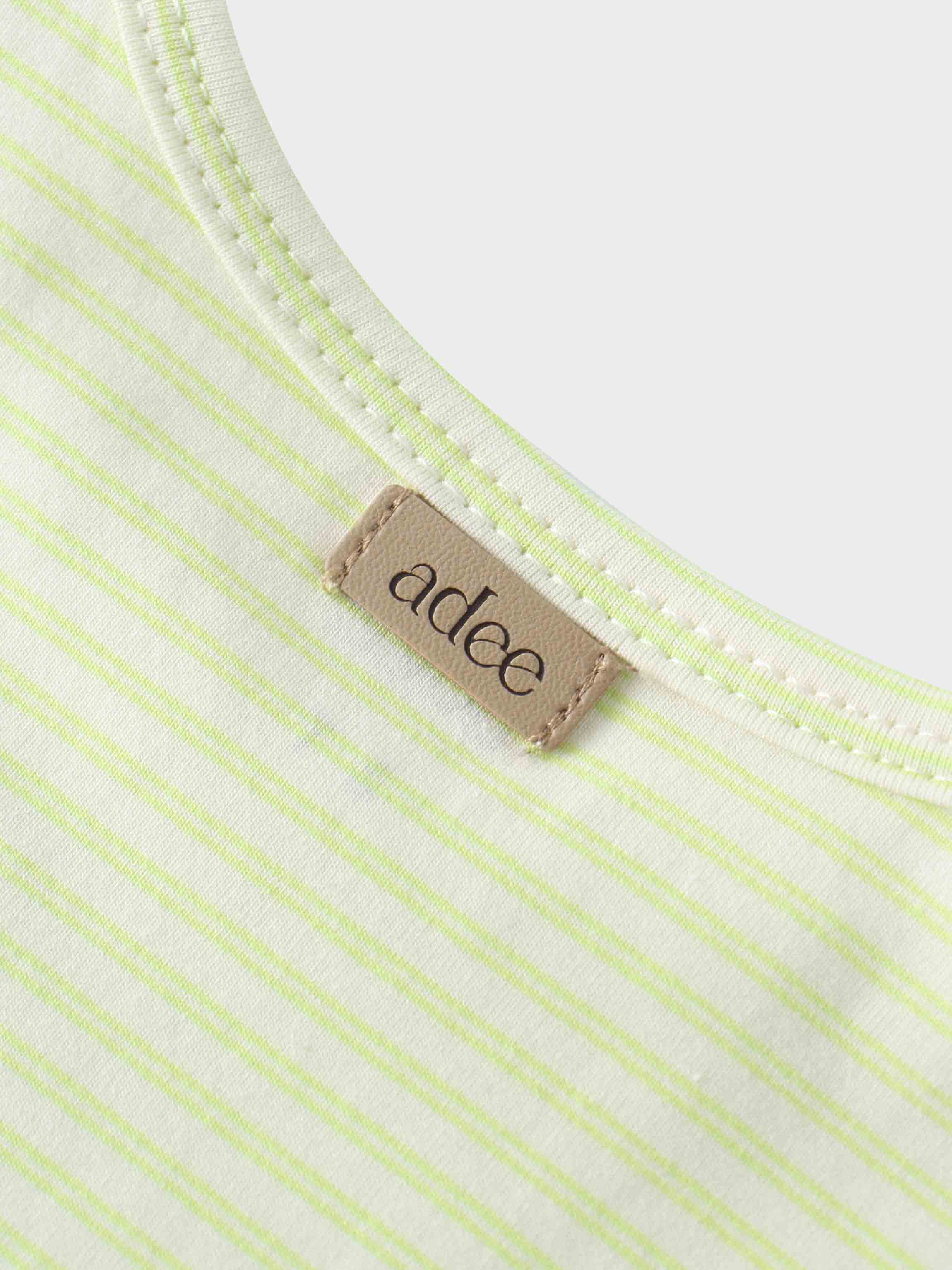 Yellow Striped Short Sleeve T-Shirt