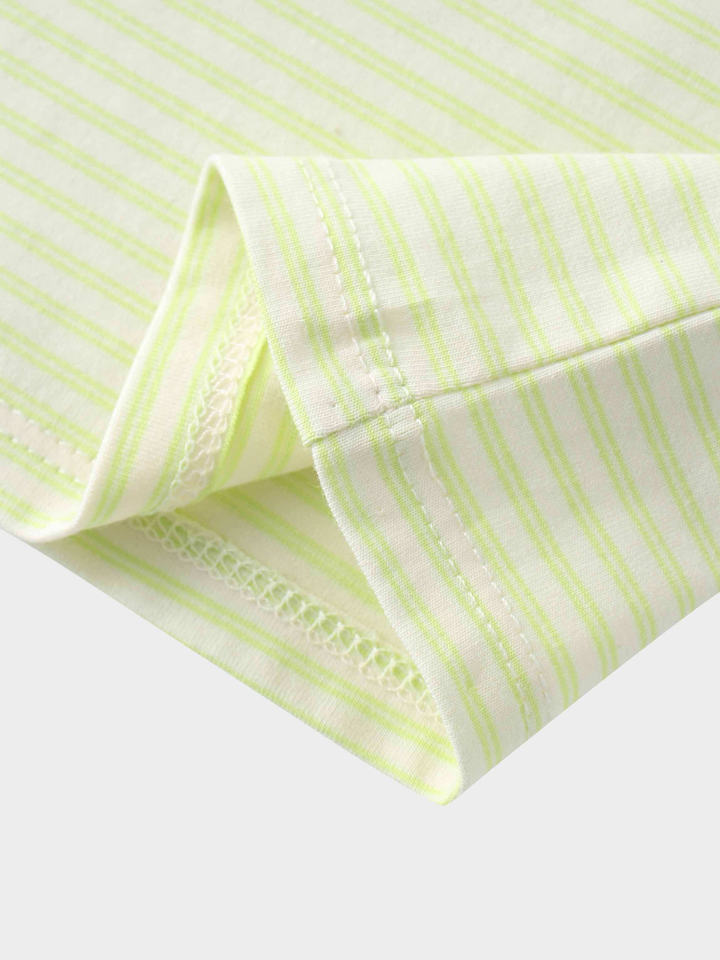 Yellow Striped Short Sleeve T-Shirt