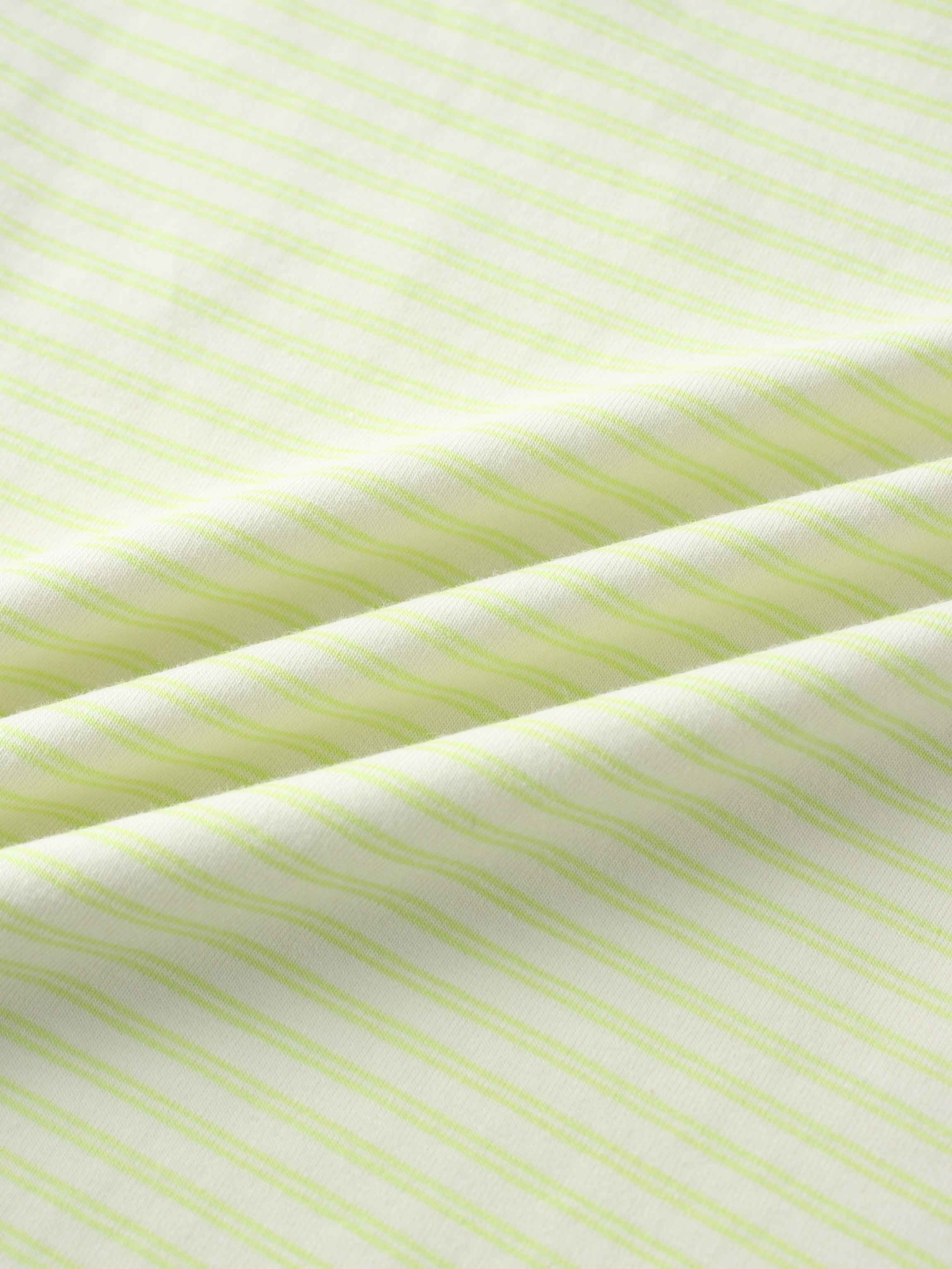 Yellow Striped Short Sleeve T-Shirt