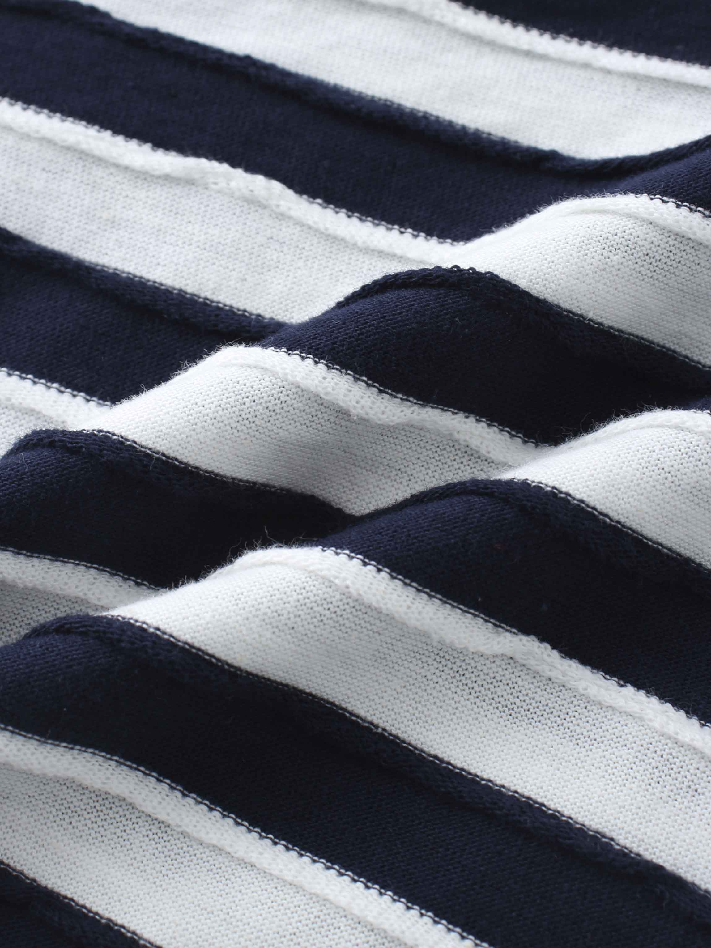 Striped Textured Short Set- Blue