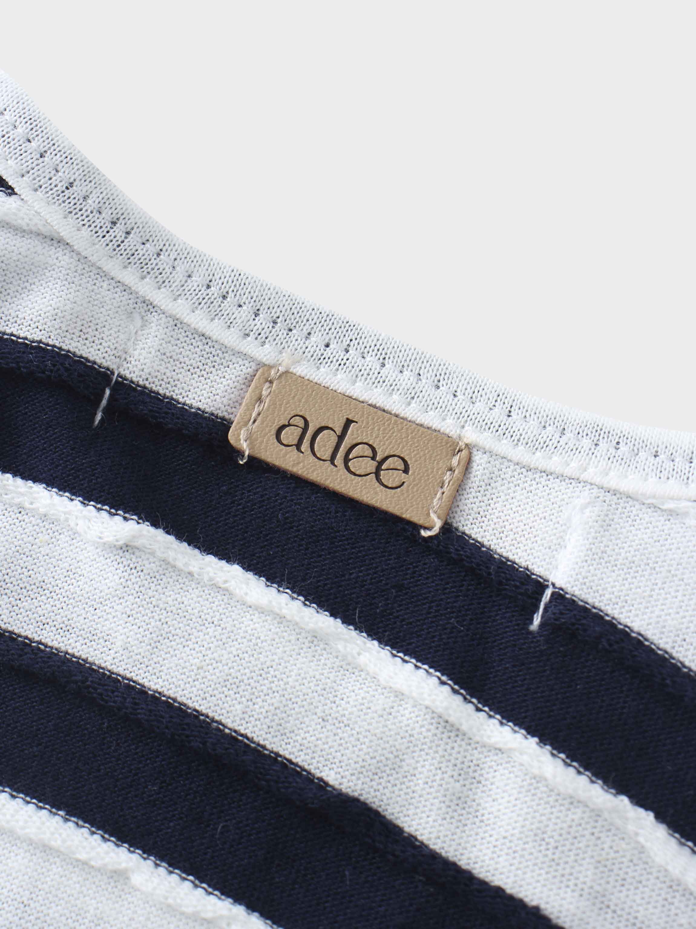 Striped Textured Short Set- Blue
