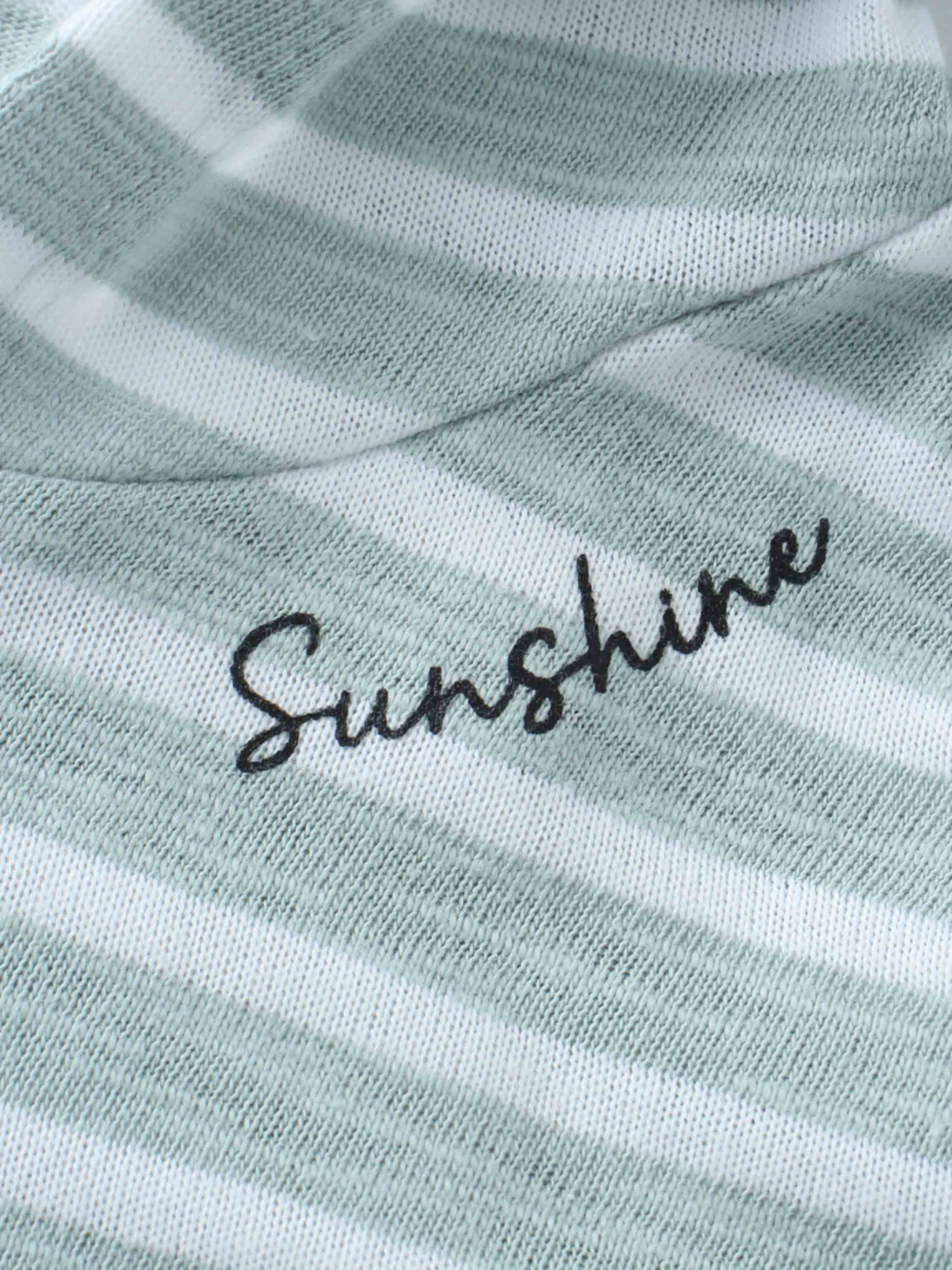 Striped Short Sleeve T-Shirt - Pastel Green