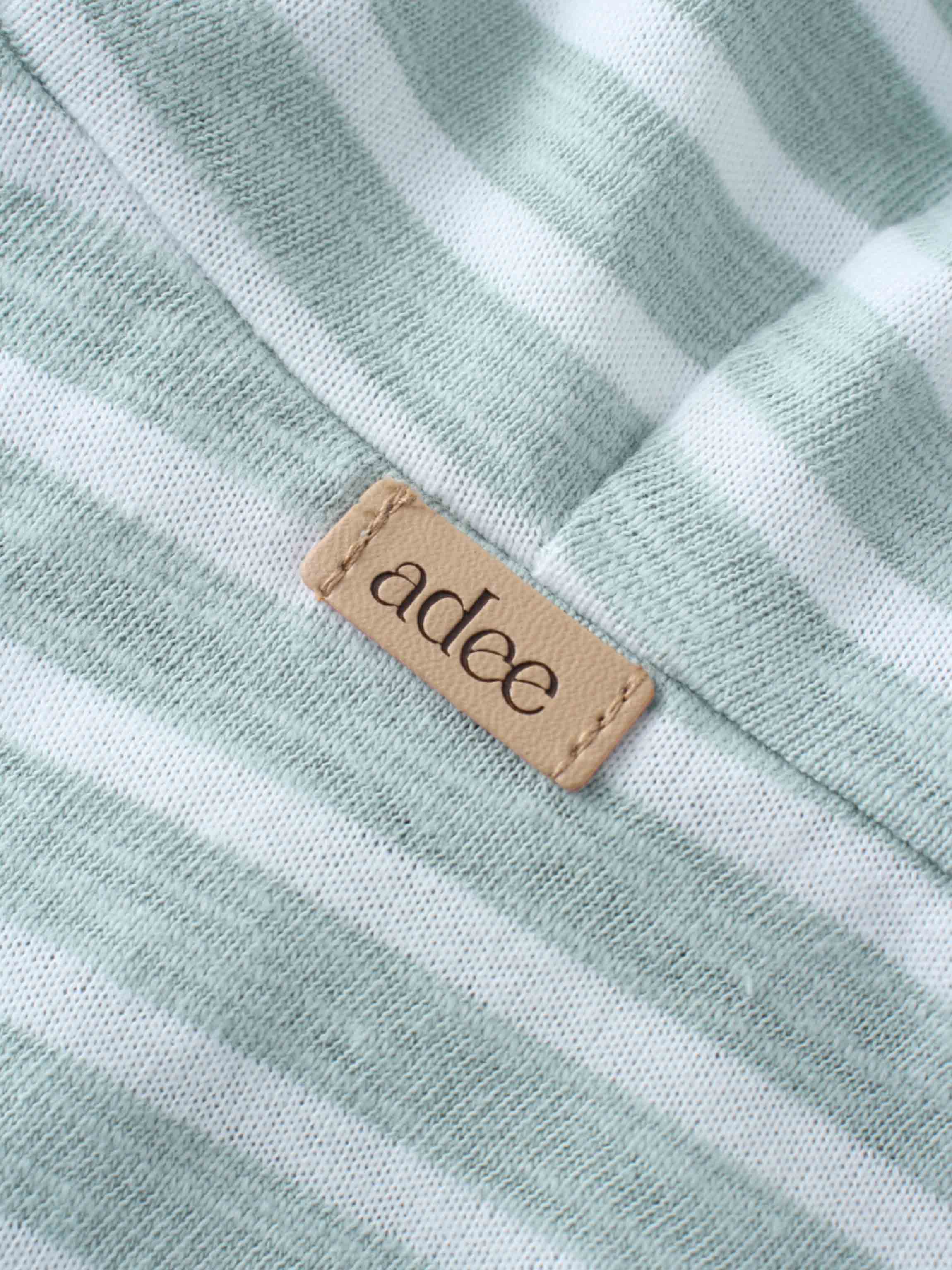 Striped Short Sleeve T-Shirt - Pastel Green