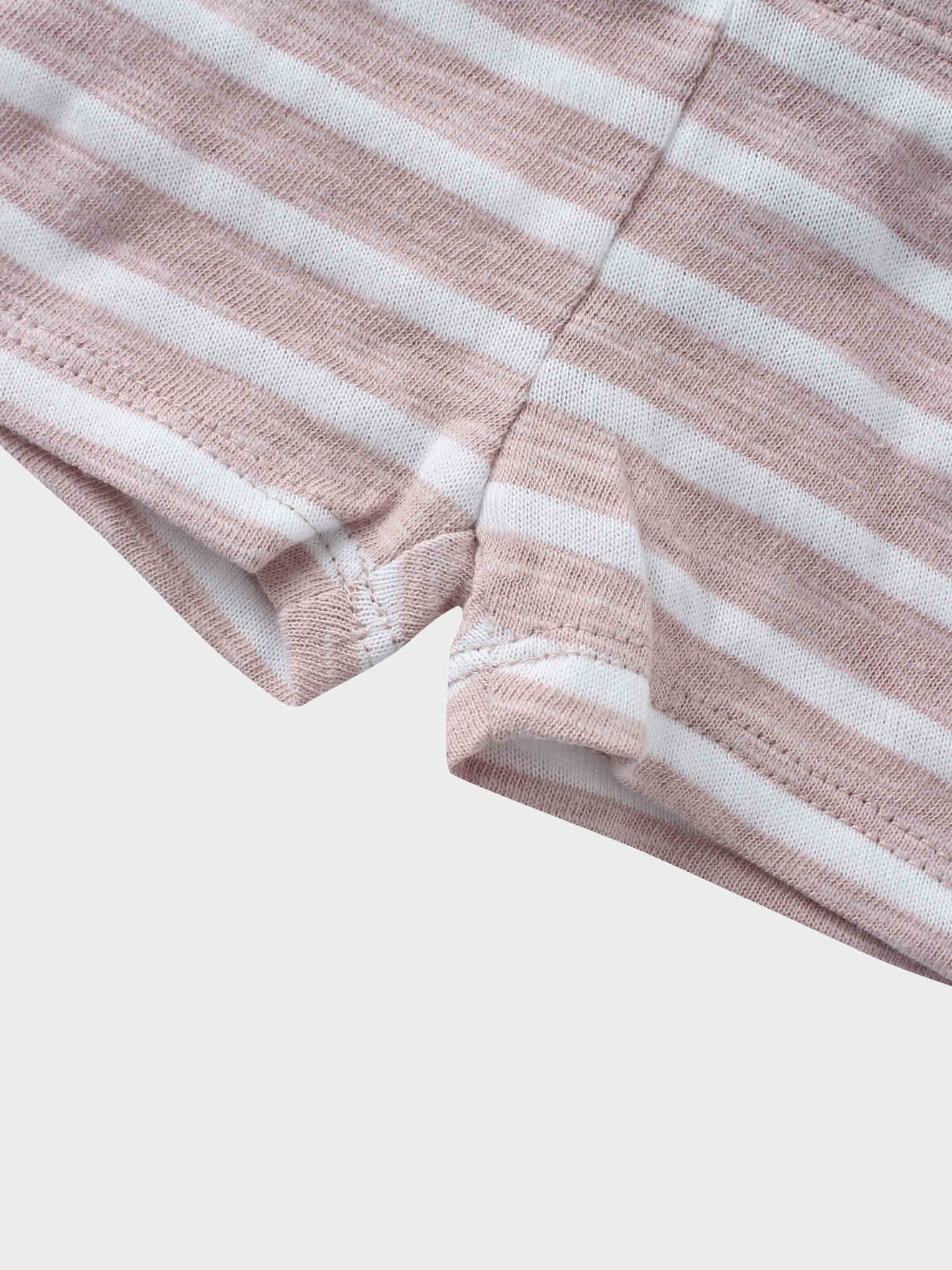 Striped Tank Set- Pastel Pink