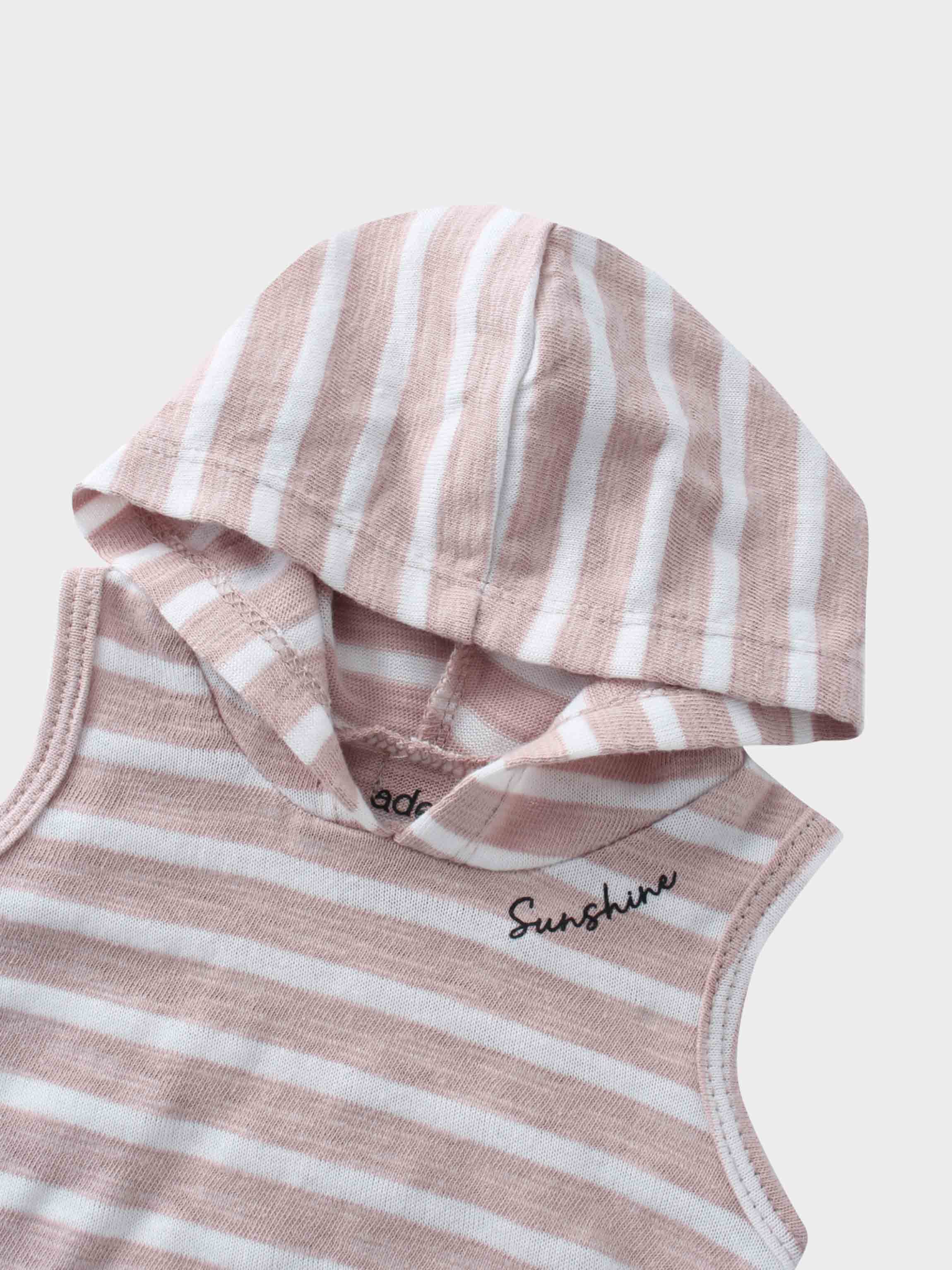 Striped Tank Set- Pastel Pink