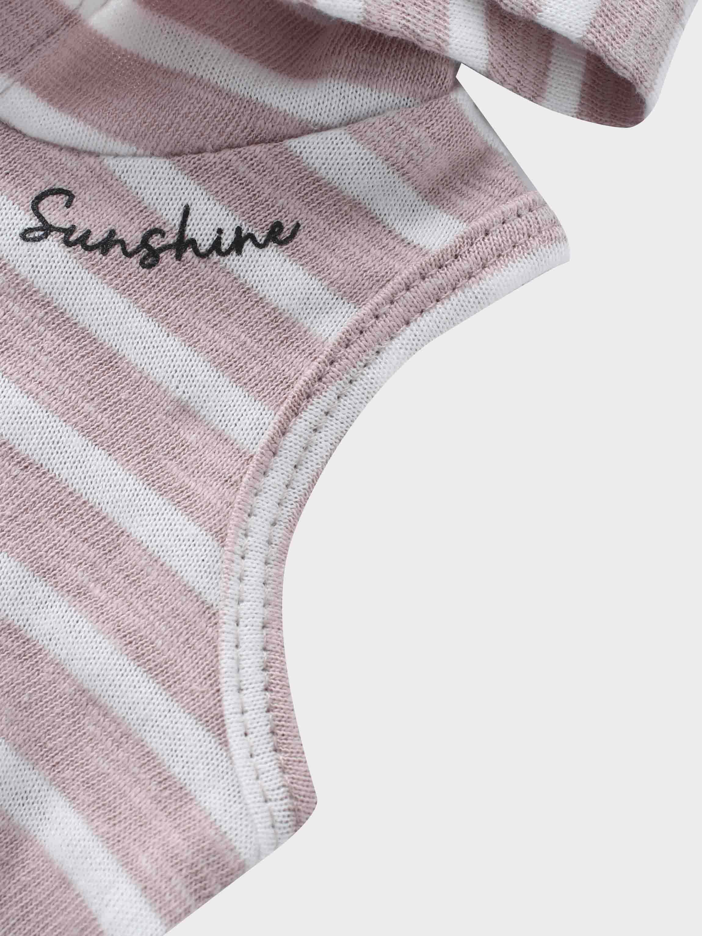 Striped Tank Set- Pastel Pink