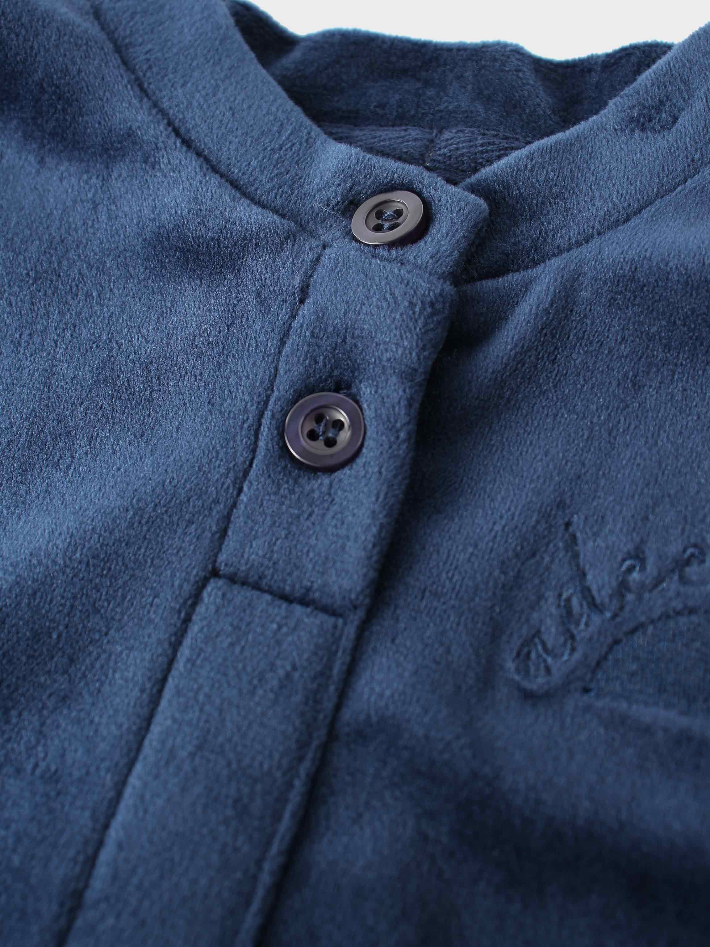 Velour Bomber Set -  Navy