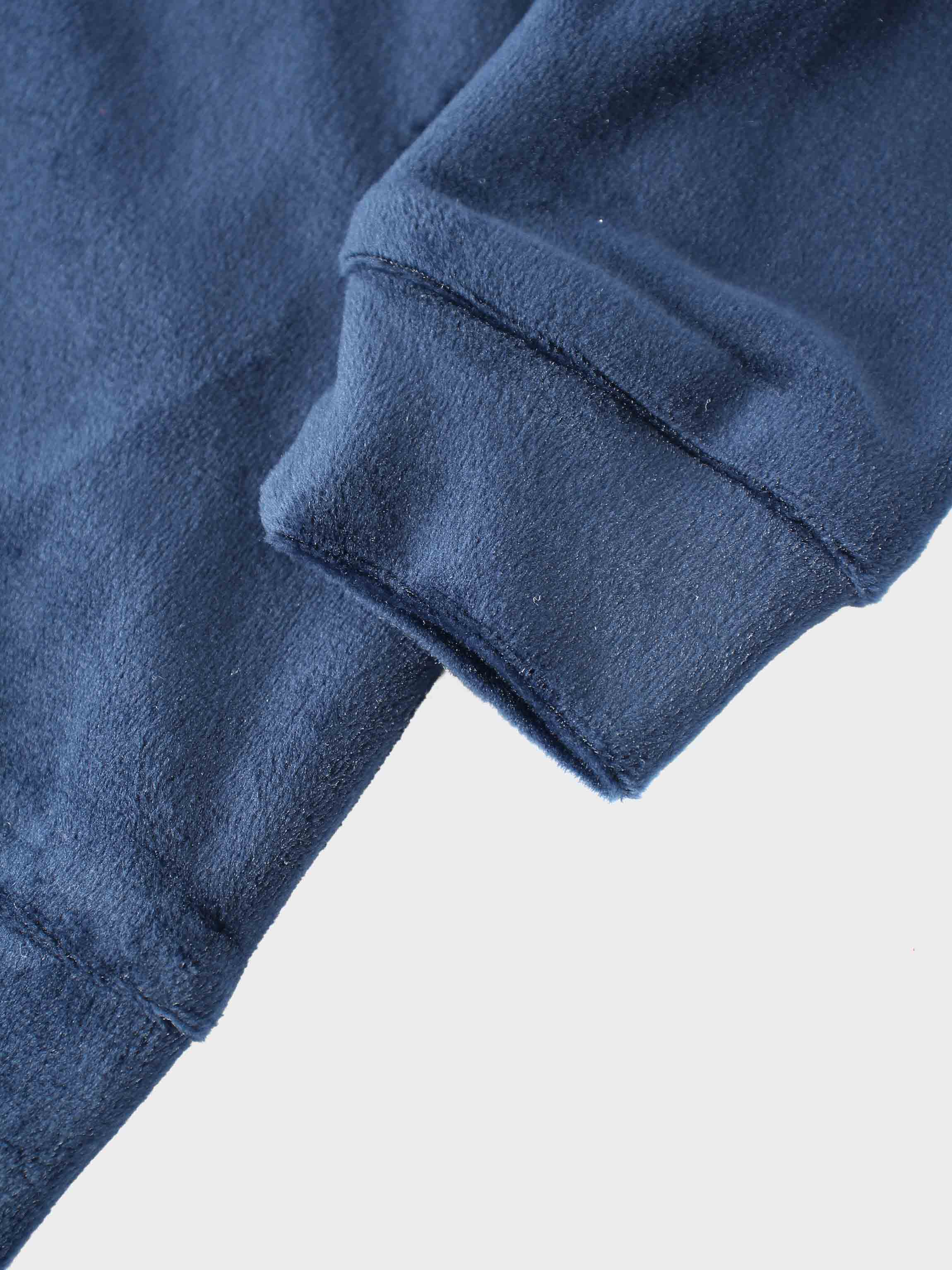 Velour Bomber Set -  Navy