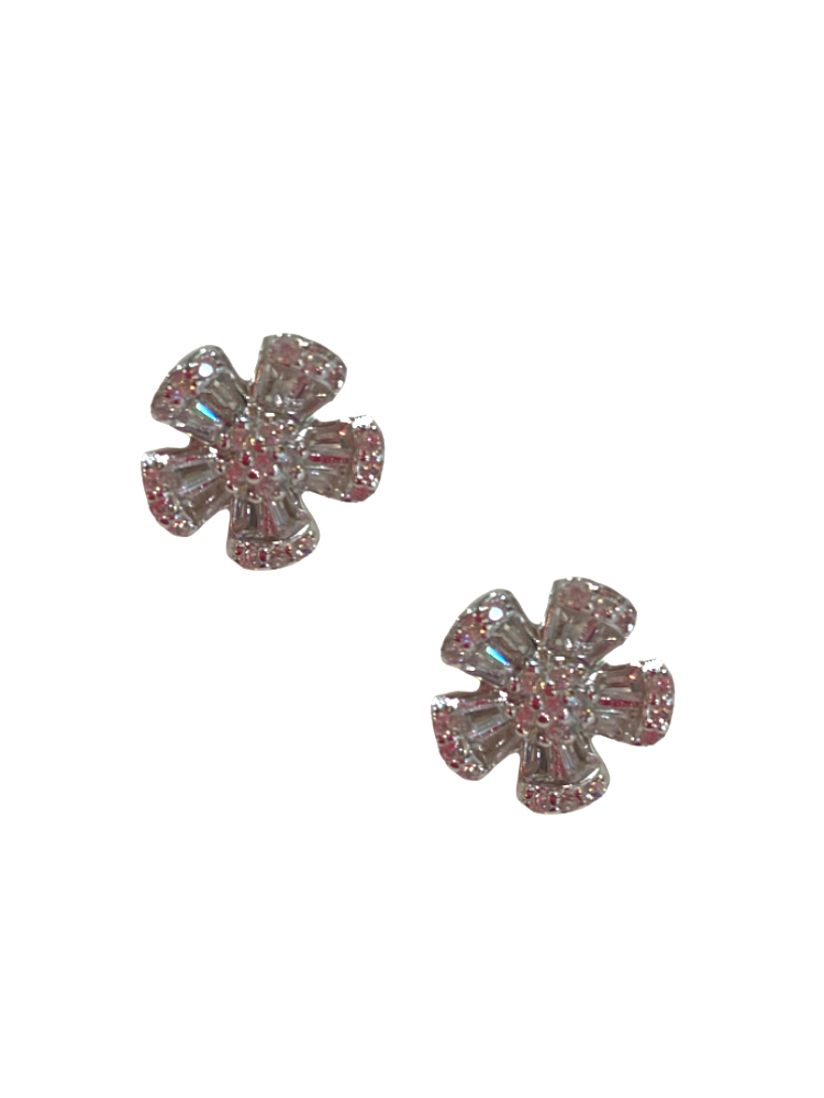 Flower Stud - Silver
