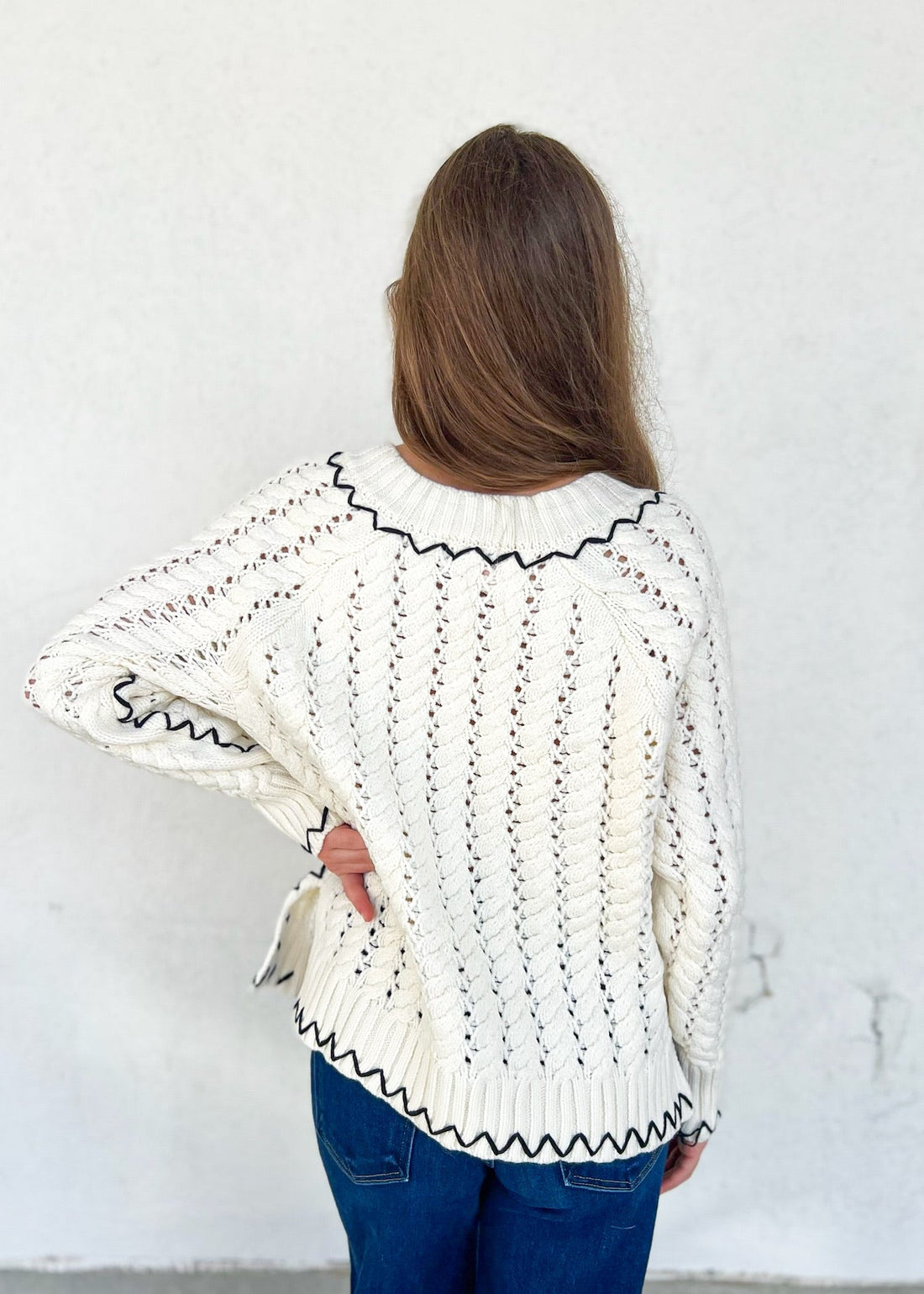 LUCY CABLE KNIT SWEATER
