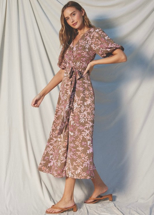 ANASTASIA WRAP MIDI DRESS