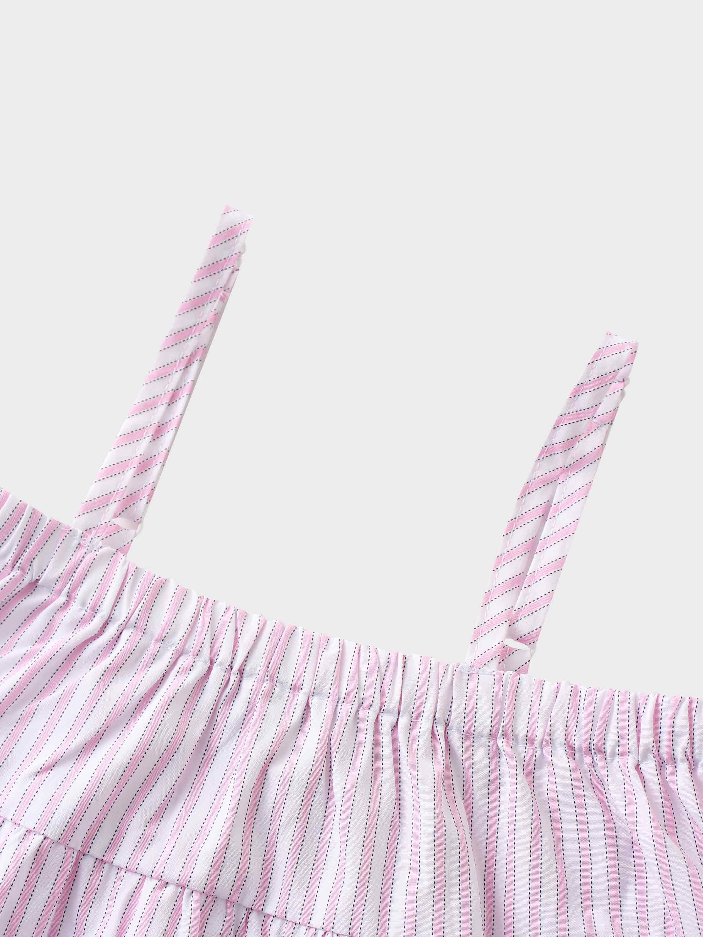 Striped Cotton Jumper-Pink