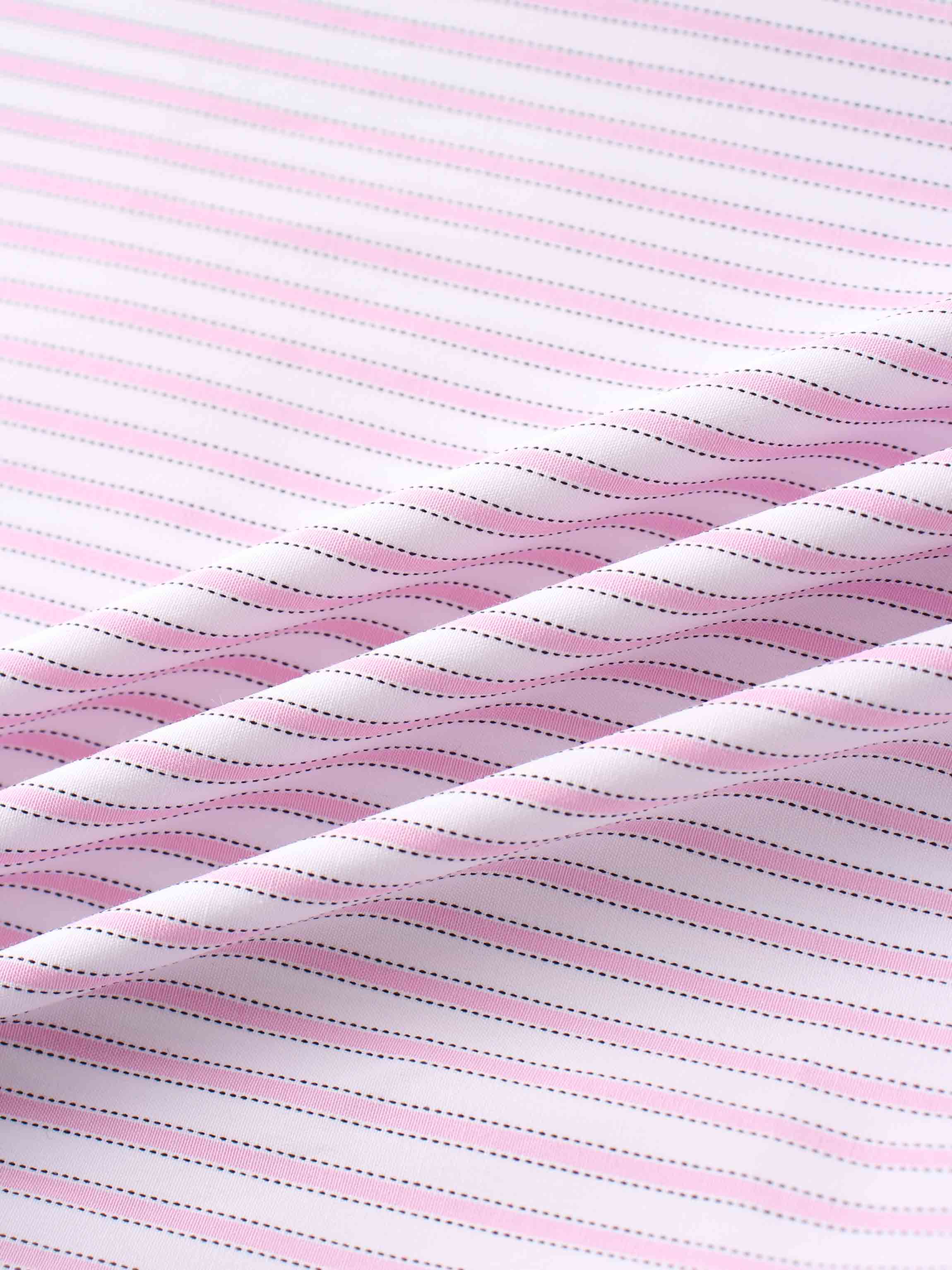 Striped Cotton Jumper-Pink
