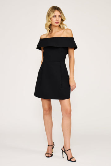 ERIN BLACK MINI DRESS