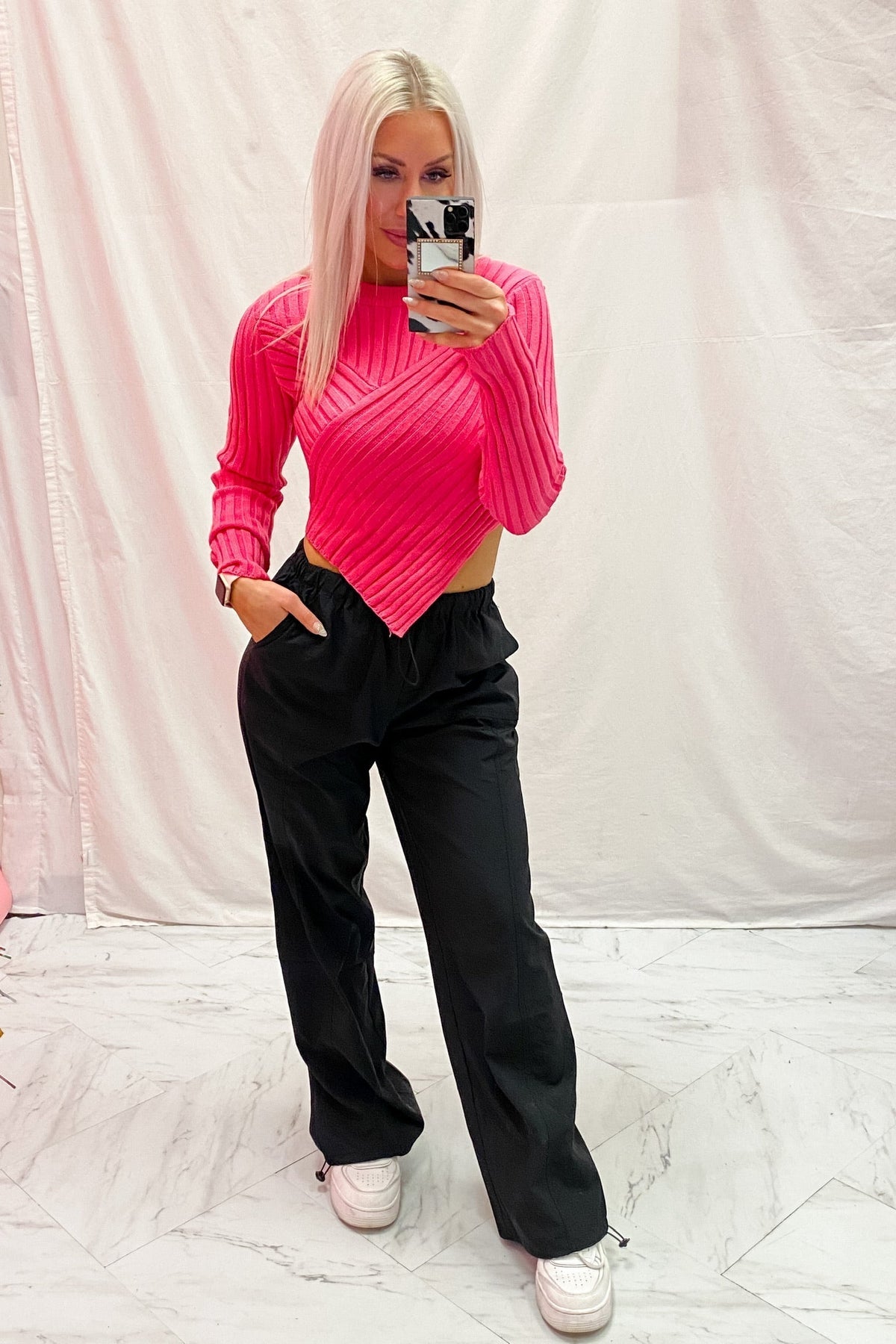 Black Windbreaker Pants