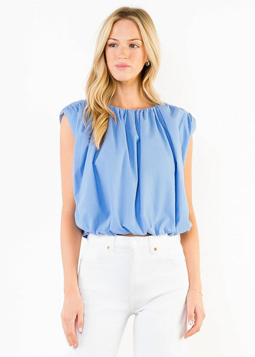 CAMILLE SLEEVELESS BUBBLE TOP