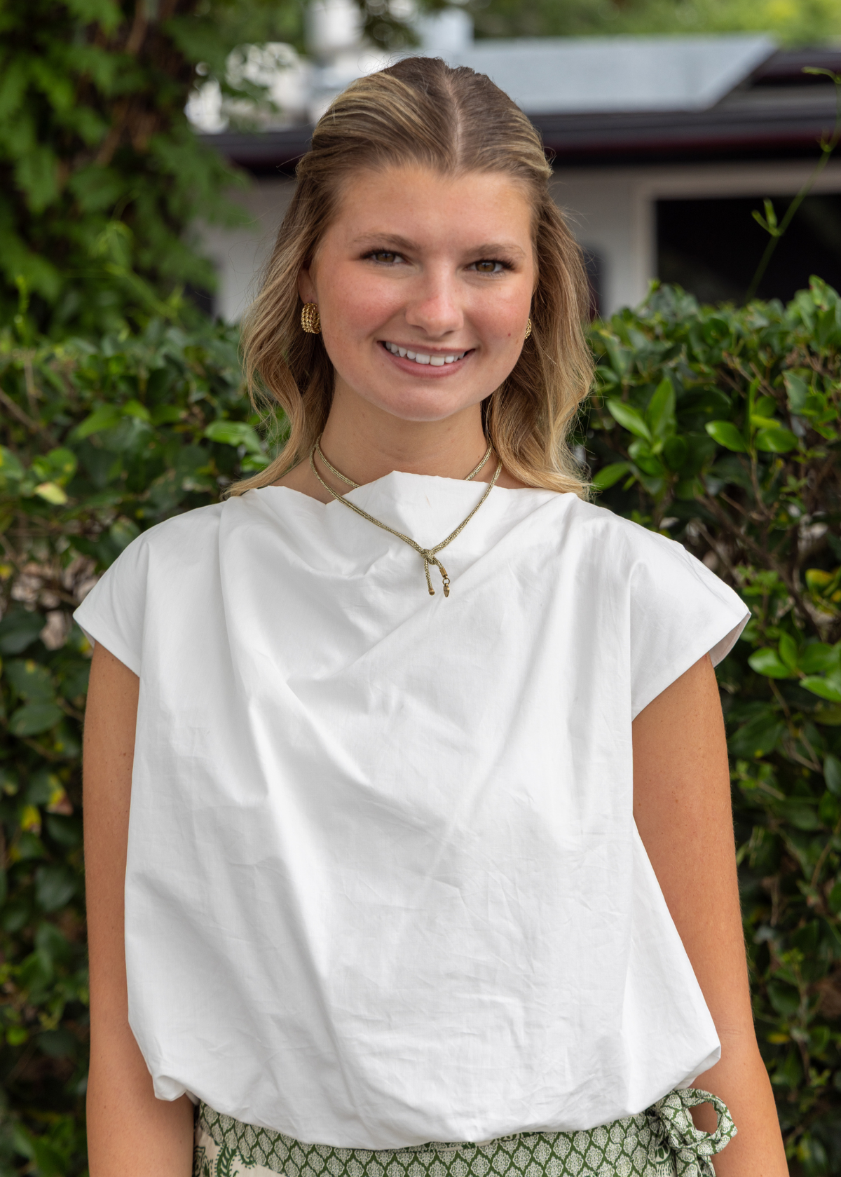 LARISSA BUBBLE HEM TOP