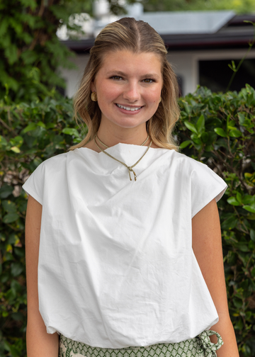 LARISSA BUBBLE HEM TOP