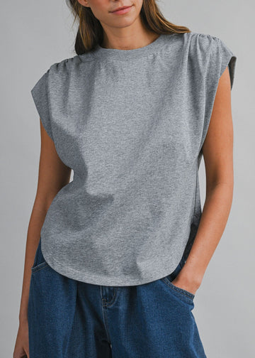 MARINA CAP SLEEVE TOP