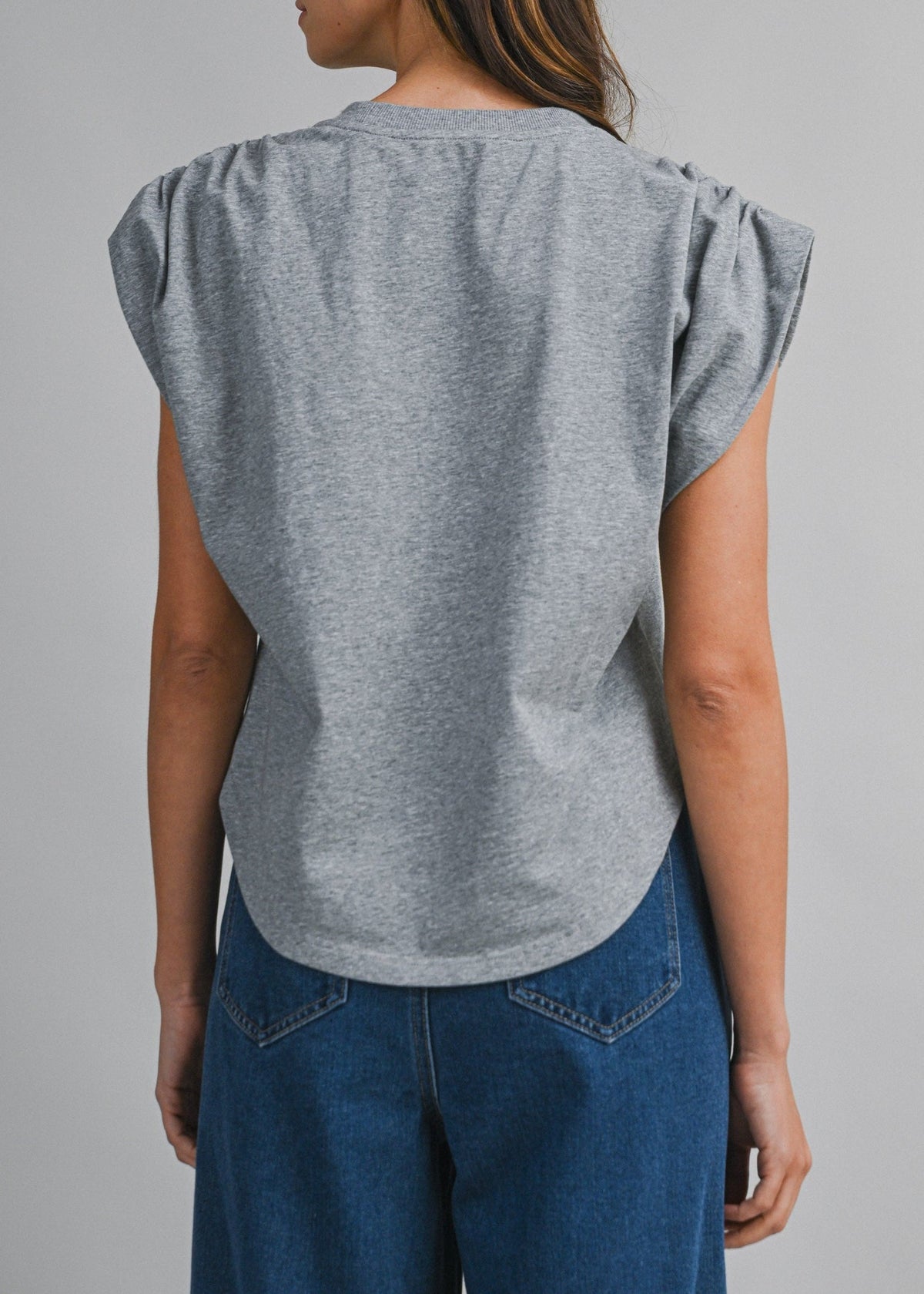 MARINA CAP SLEEVE TOP